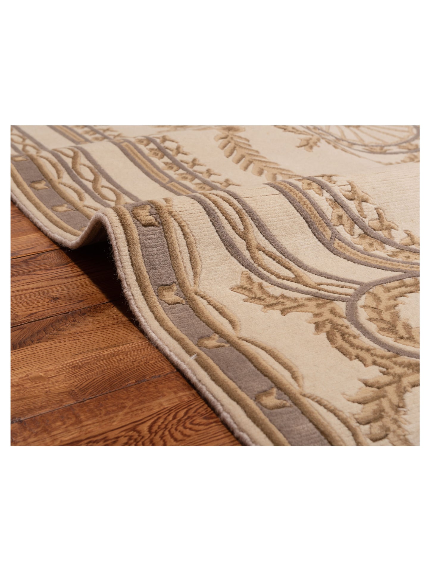 Himalayan 84824 Ivory 6.1x8.10 Hand Knotted Rug