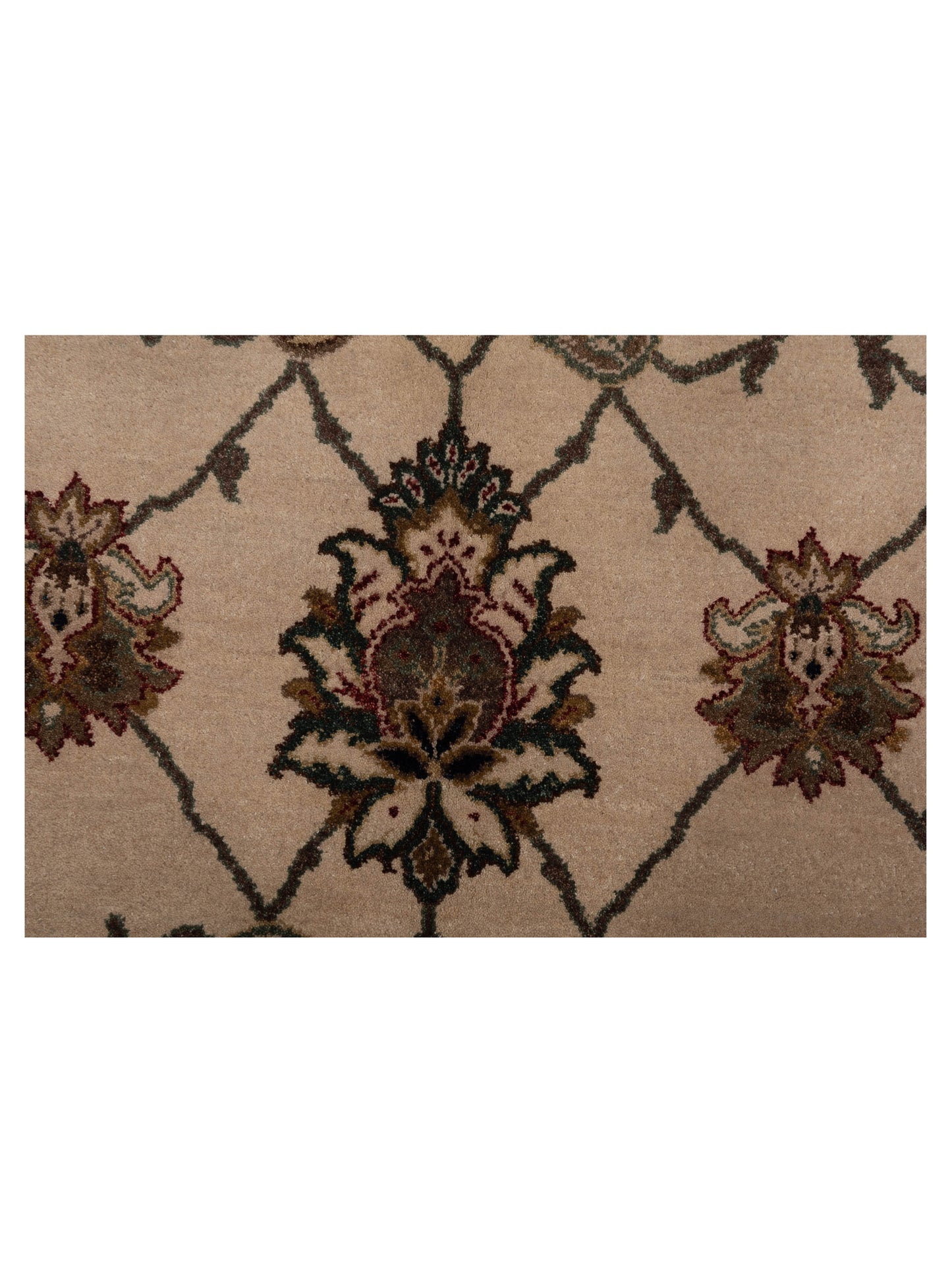 Jahan 85162 Ivory Purple 7.10x10.4 Hand Knotted Rug