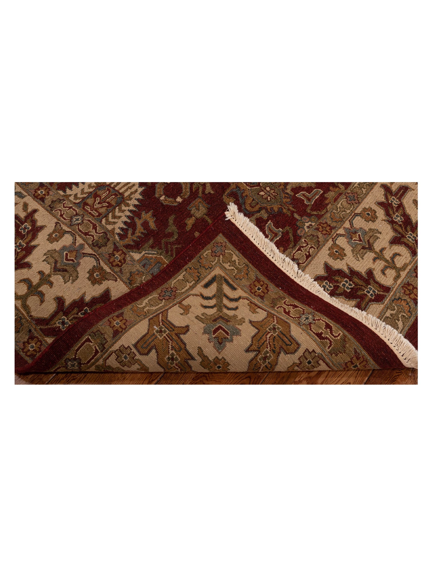 Soumak 85228 Burgundy Ivory 8.2x10.2 Hand Woven Rug