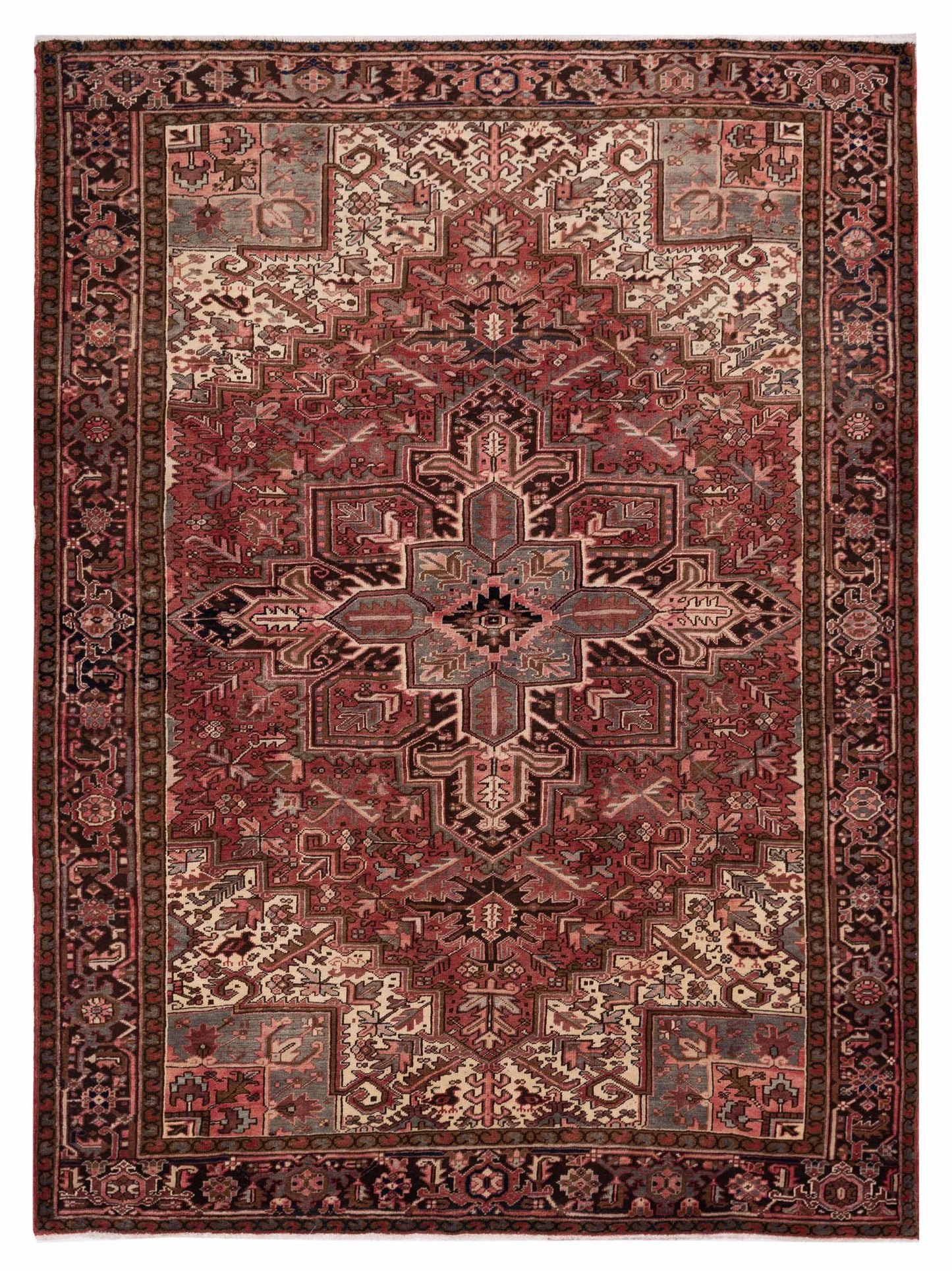 Pasha Antique Heirloom Red Brown Traditional