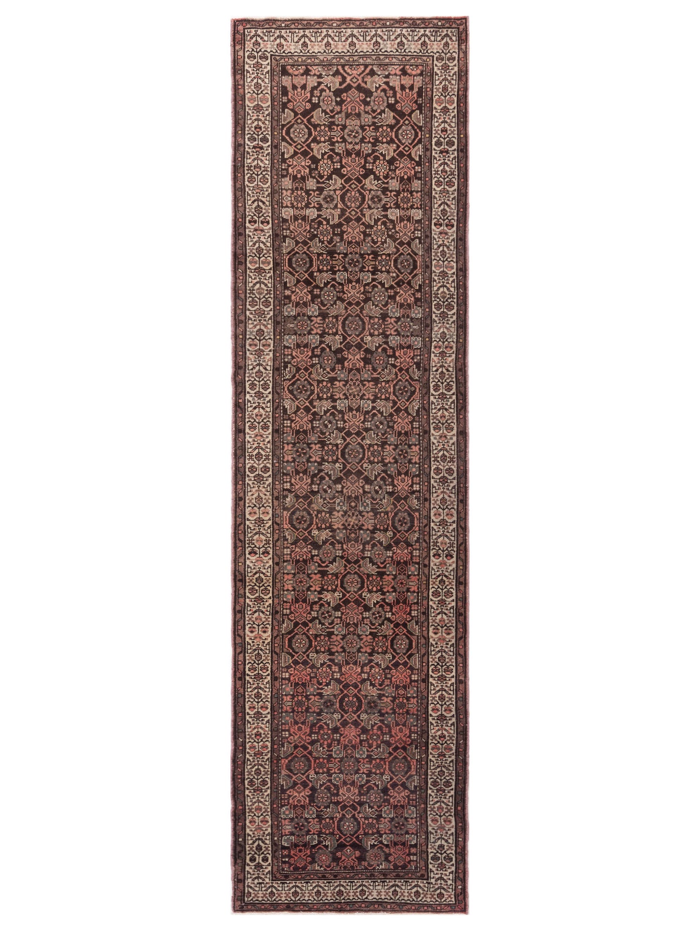 Pasha Antique Heirloom Dark Brown Ivory Traditional