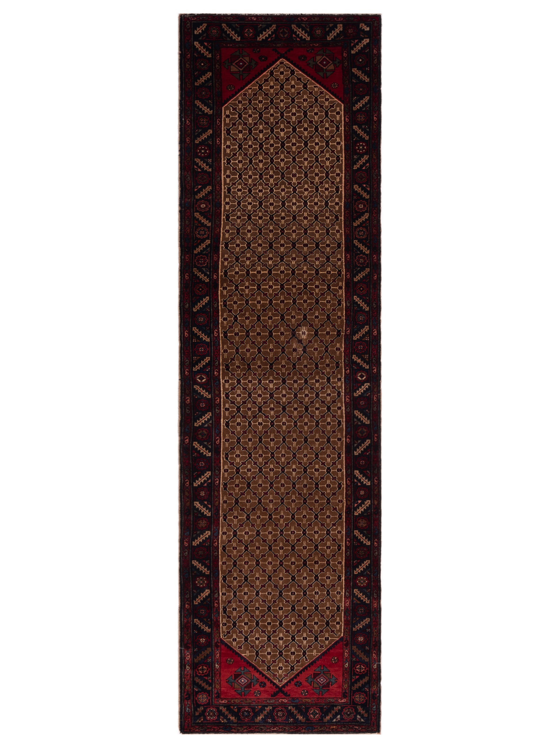 Pasha Antique Heirloom  Brown Navy Contemporary