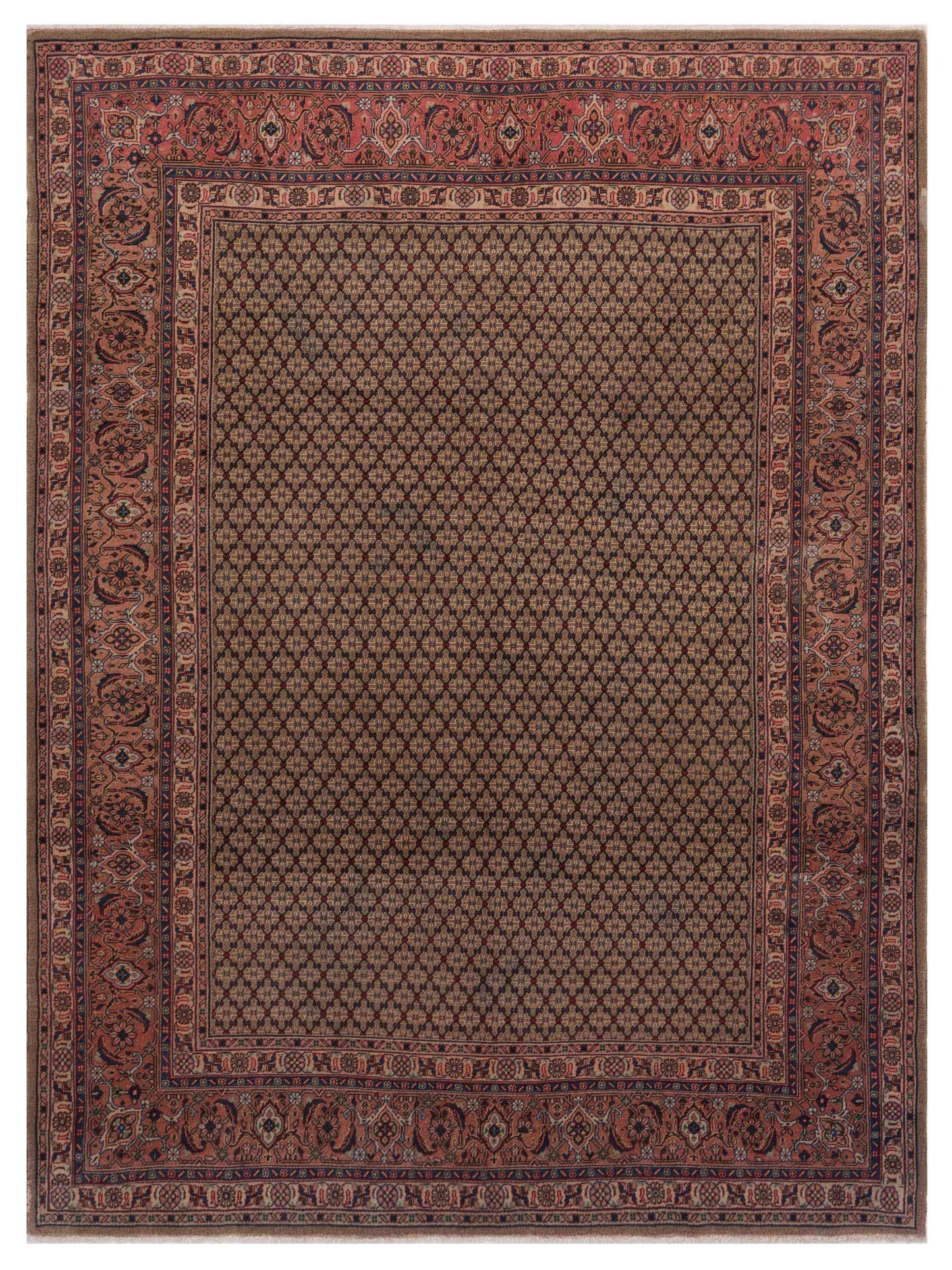 Pasha Antique Heirloom Brown Pink Traditional