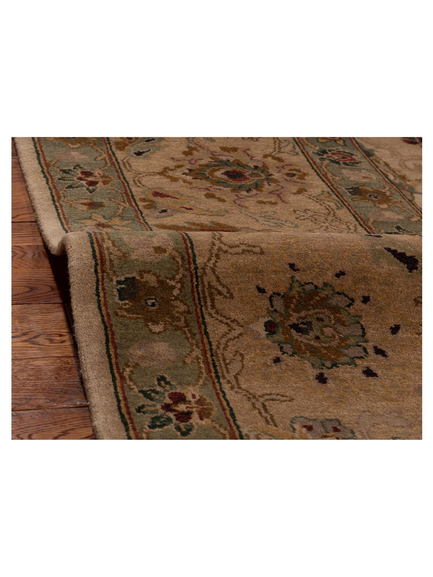 Crown 85811 Beige Beige 9.10x14.2 Hand Knotted Rug