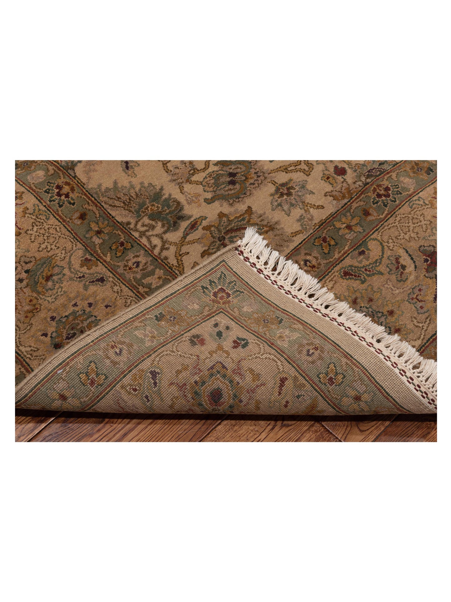 Crown 85815 Cream Beige 8.2x9.7 Hand Knotted Rug