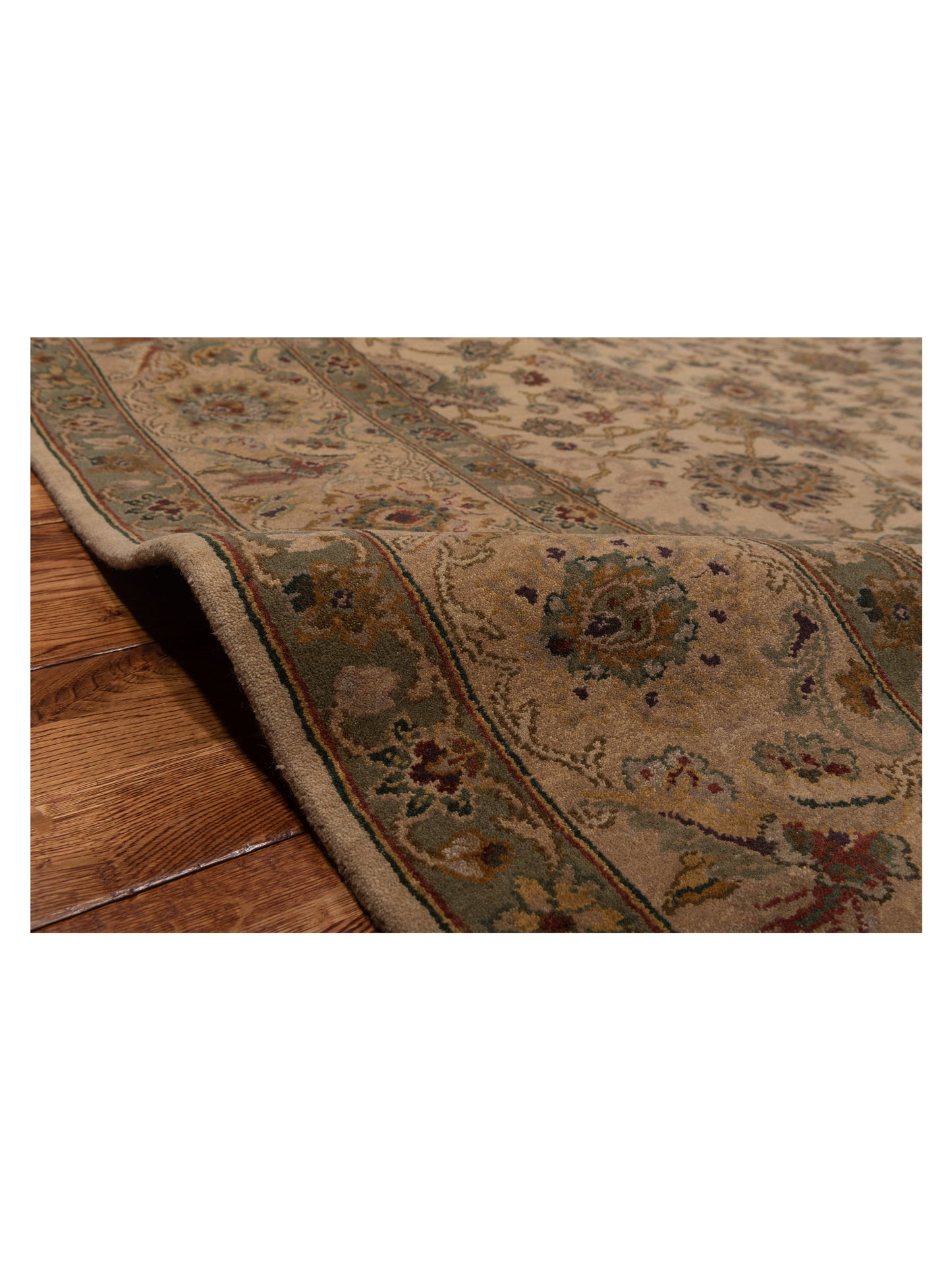 Crown 85815 Cream Beige 8.2x9.7 Hand Knotted Rug