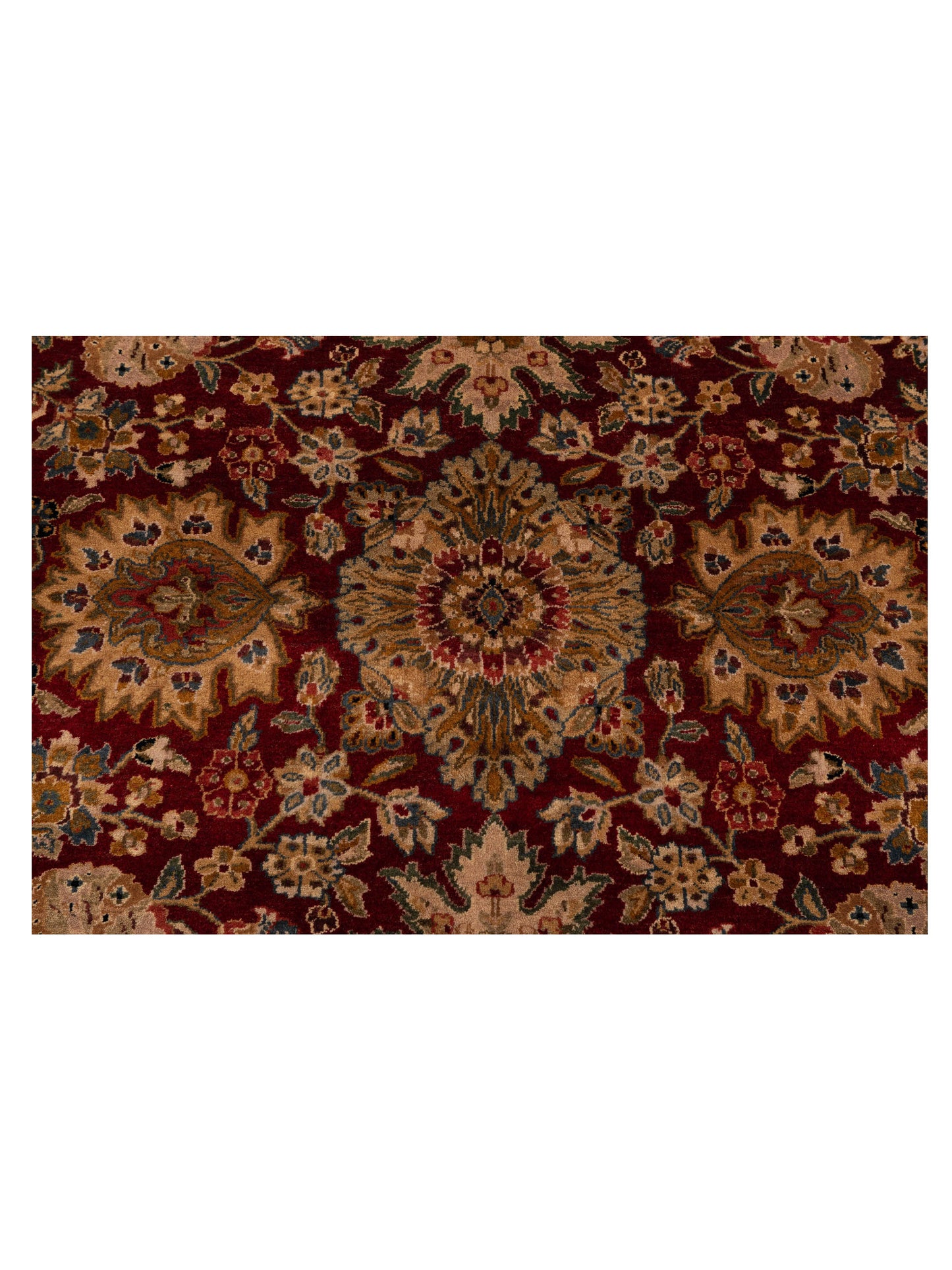Crown 85819 Red Gold 9.3x12.4 Hand Knotted Rug