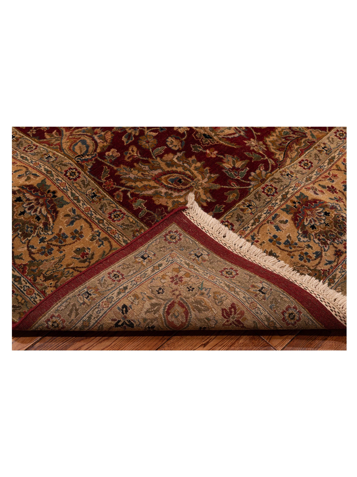 Crown 85819 Red Gold 9.3x12.4 Hand Knotted Rug