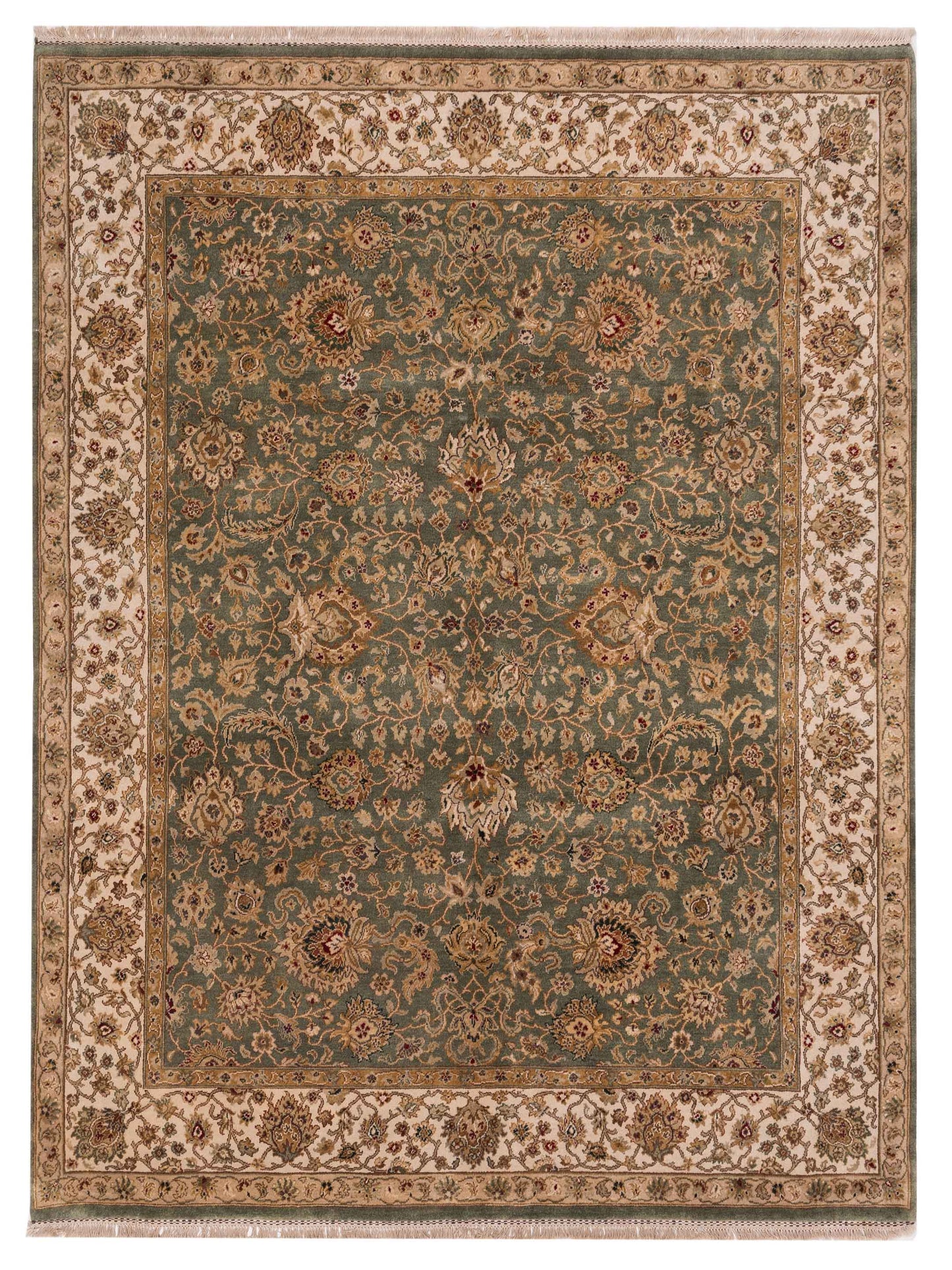 Rajpur Crown Green Ivory Transitional