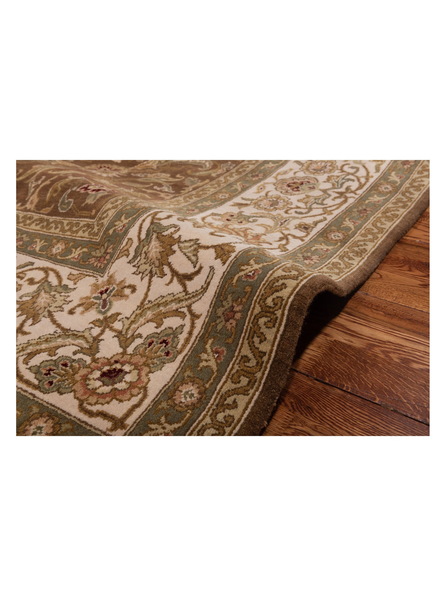Jahan 85838 Brown Ivory 8x10.2 Hand Knotted Rug