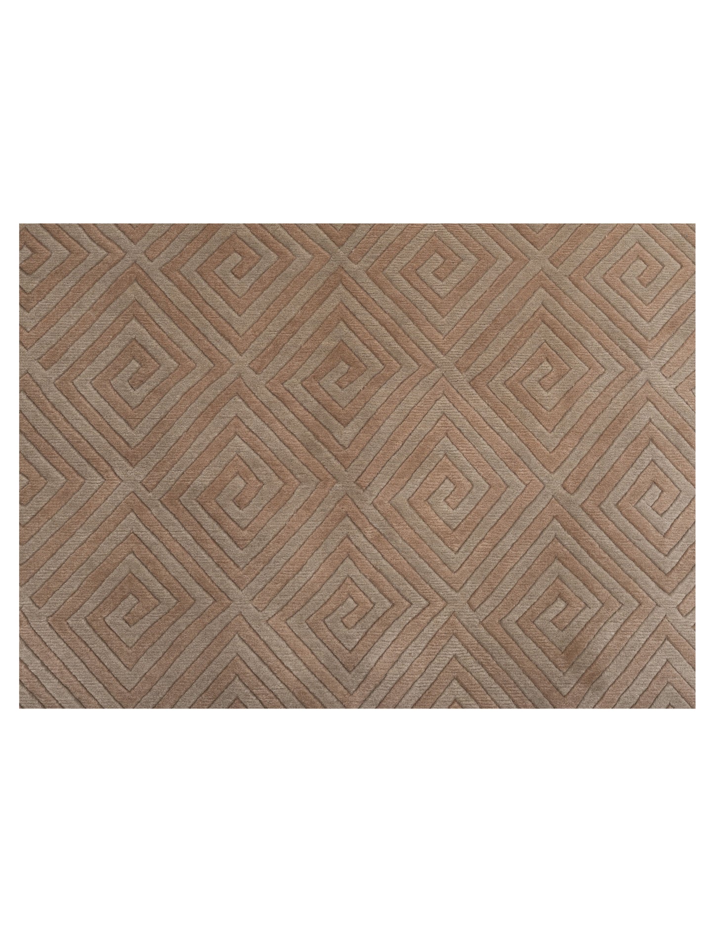 Himalayan 85970 Beige Brown 5.1x8 Hand Knotted Rug