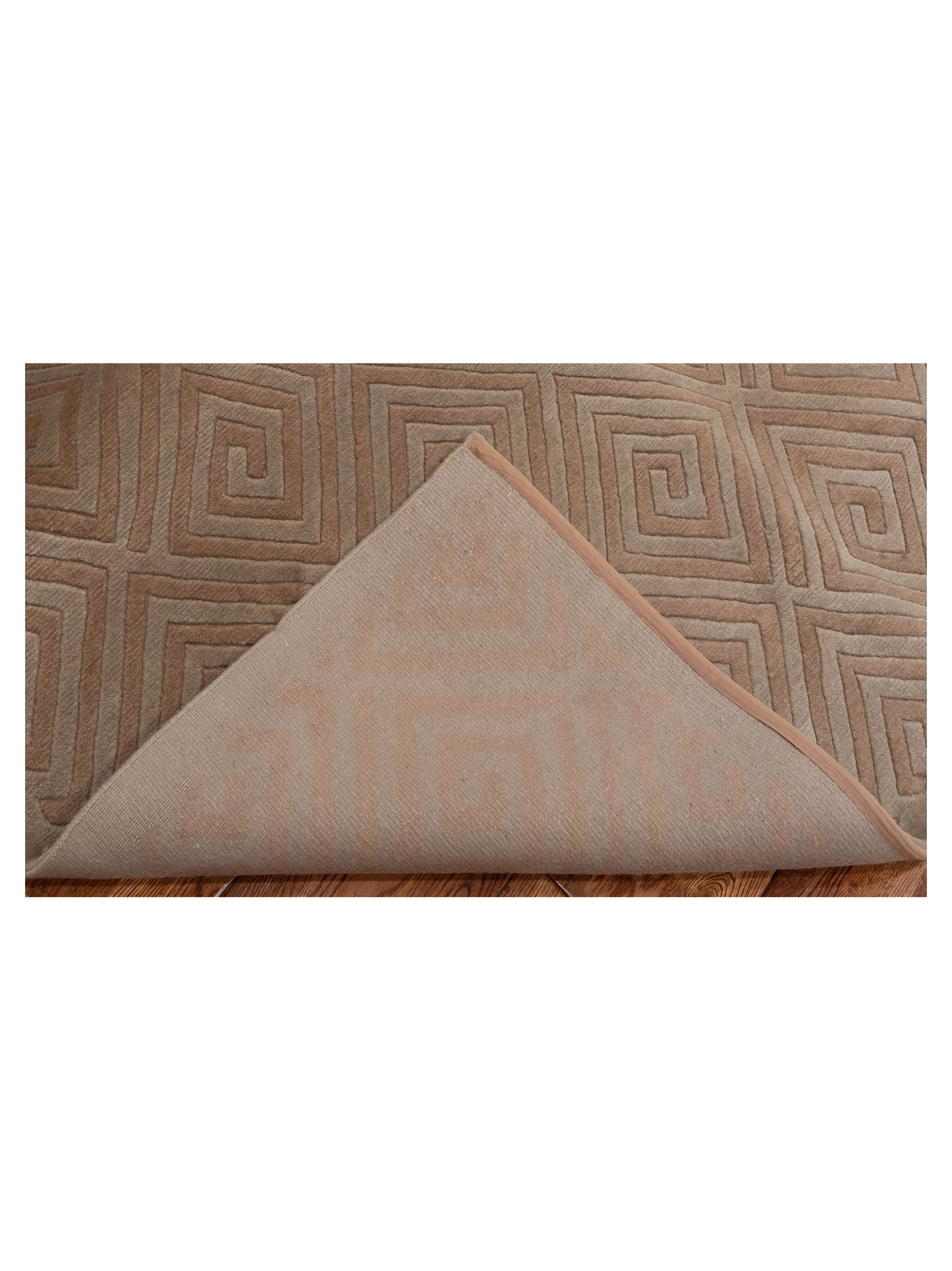 Himalayan 85970 Beige Brown 5.1x8 Hand Knotted Rug
