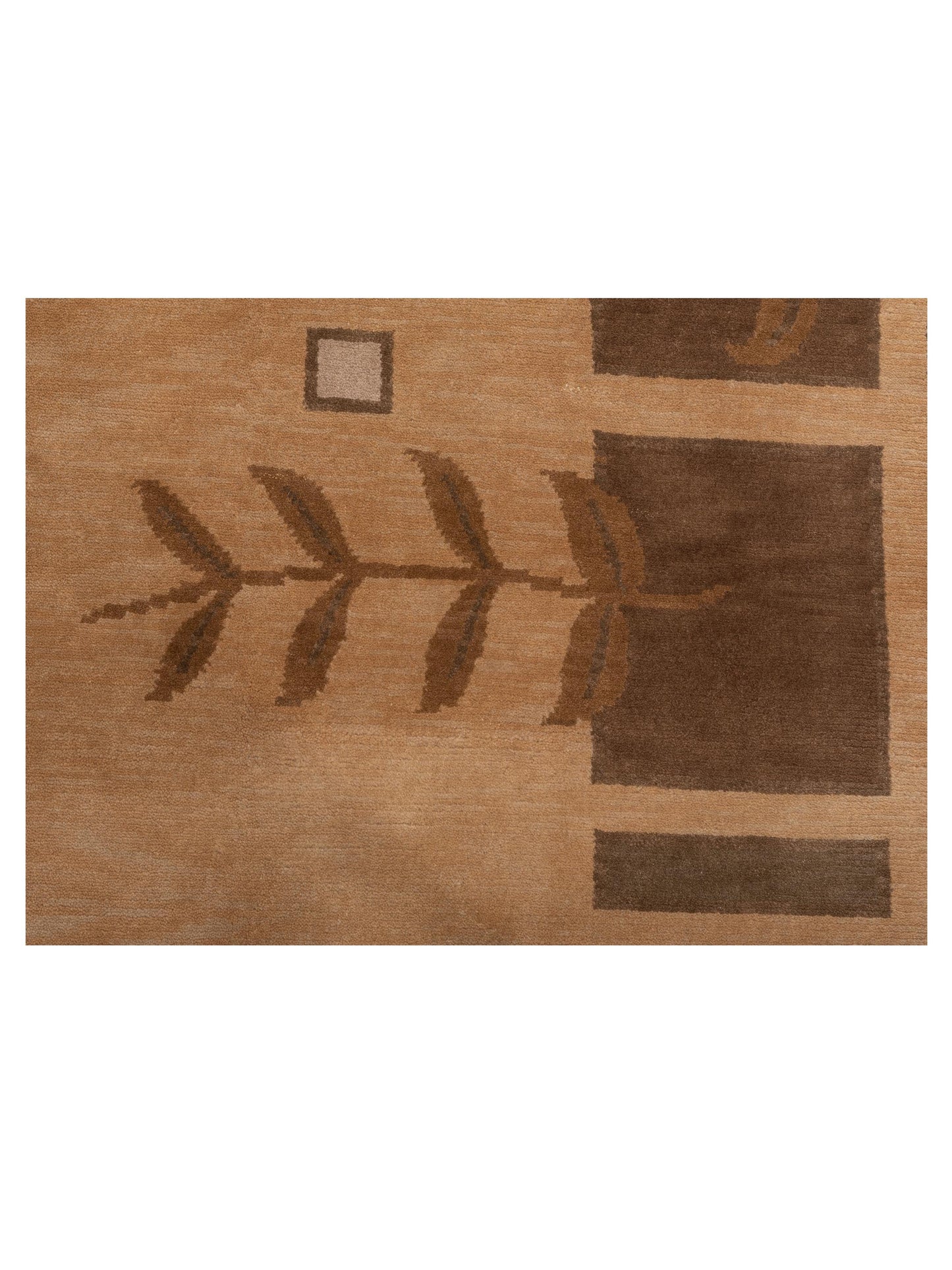 Himalayan 85980 Light Brown 5.2x7.11 Hand Knotted Rug