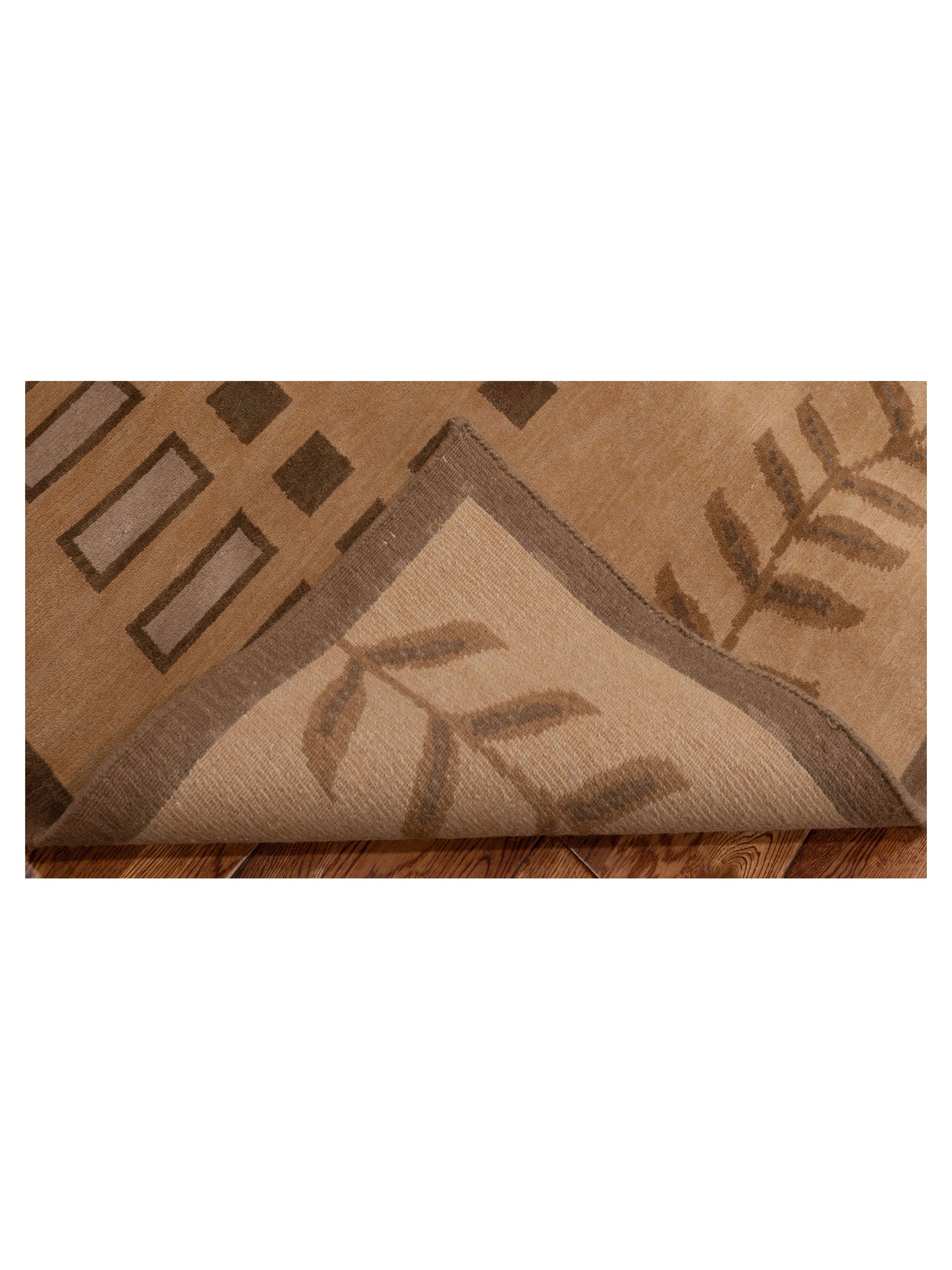 Himalayan 85980 Light Brown 5.2x7.11 Hand Knotted Rug