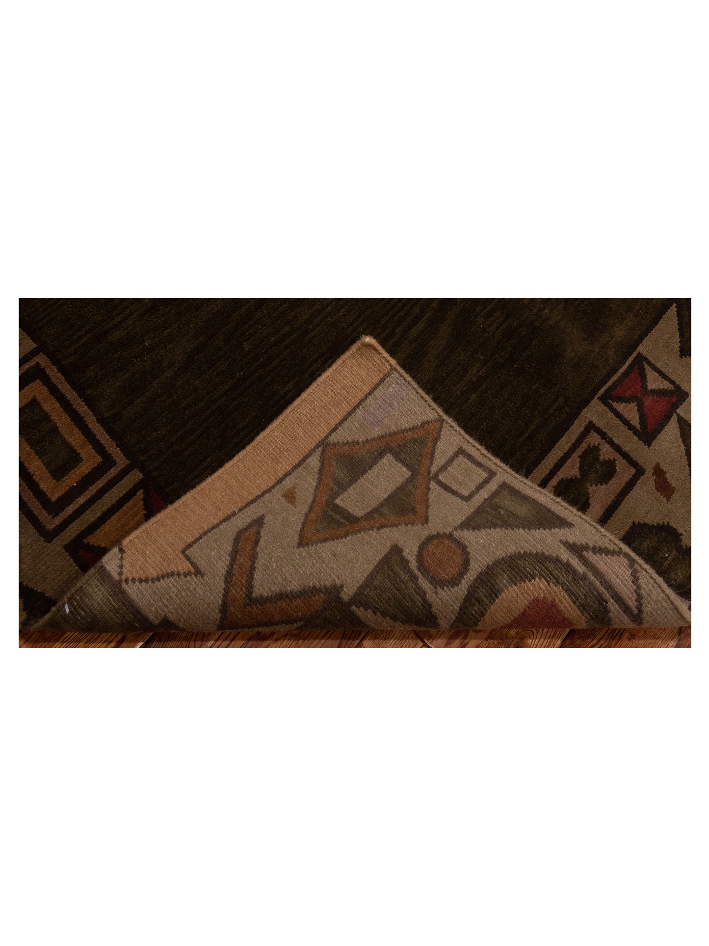 Himalayan 85982 Green Silver 5.1x8.2 Hand Knotted Rug
