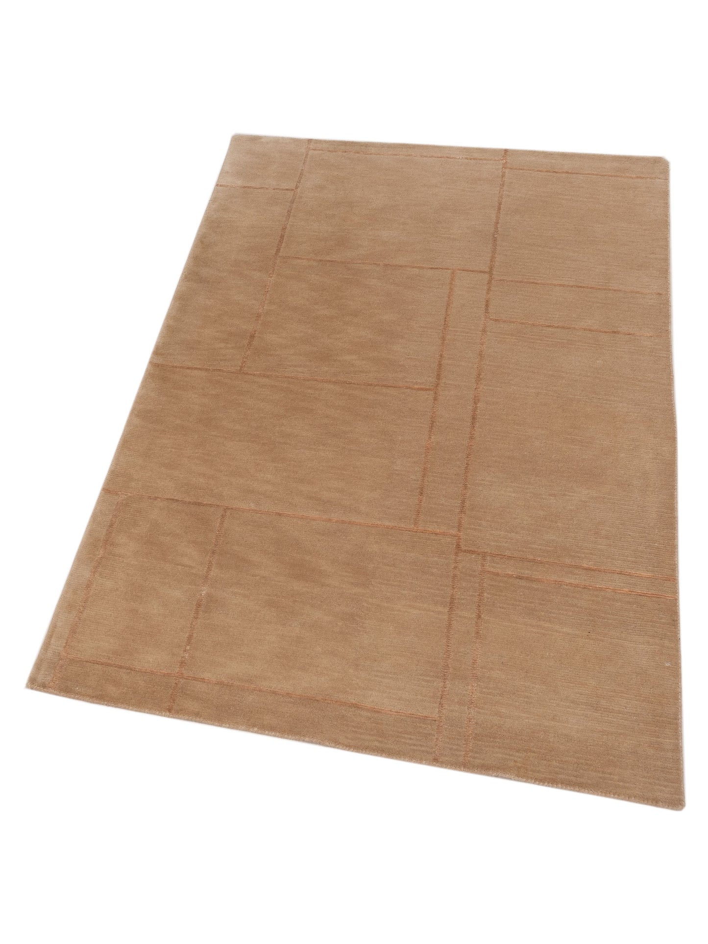 Himalayan 86011 Beige 4x6.2 Hand Knotted Rug