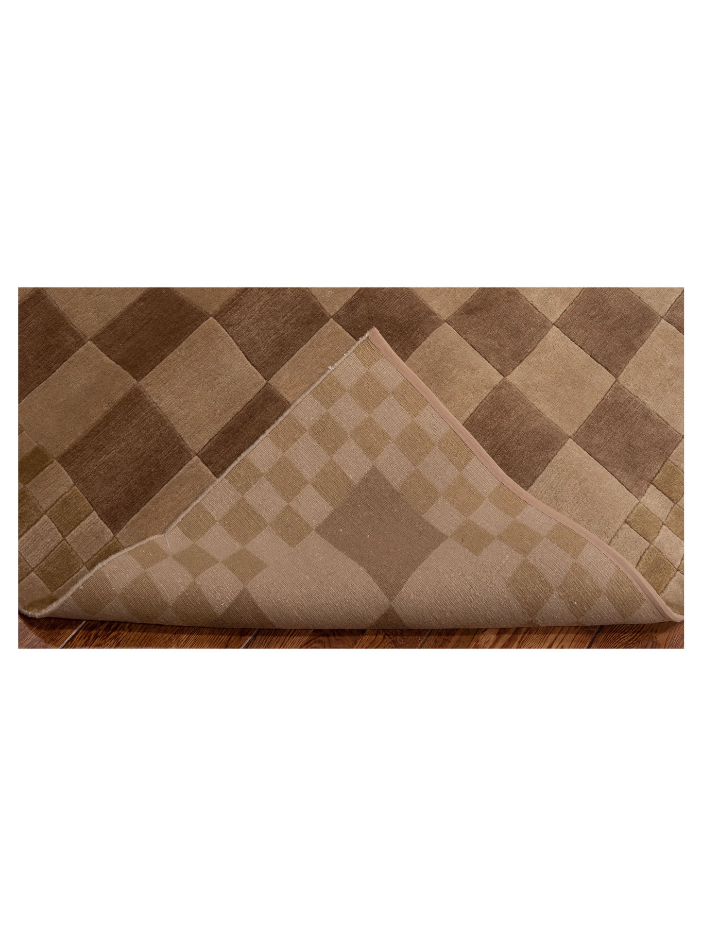 Himalayan 86656 Beige Brown 4.11x7.3 Hand Knotted Rug