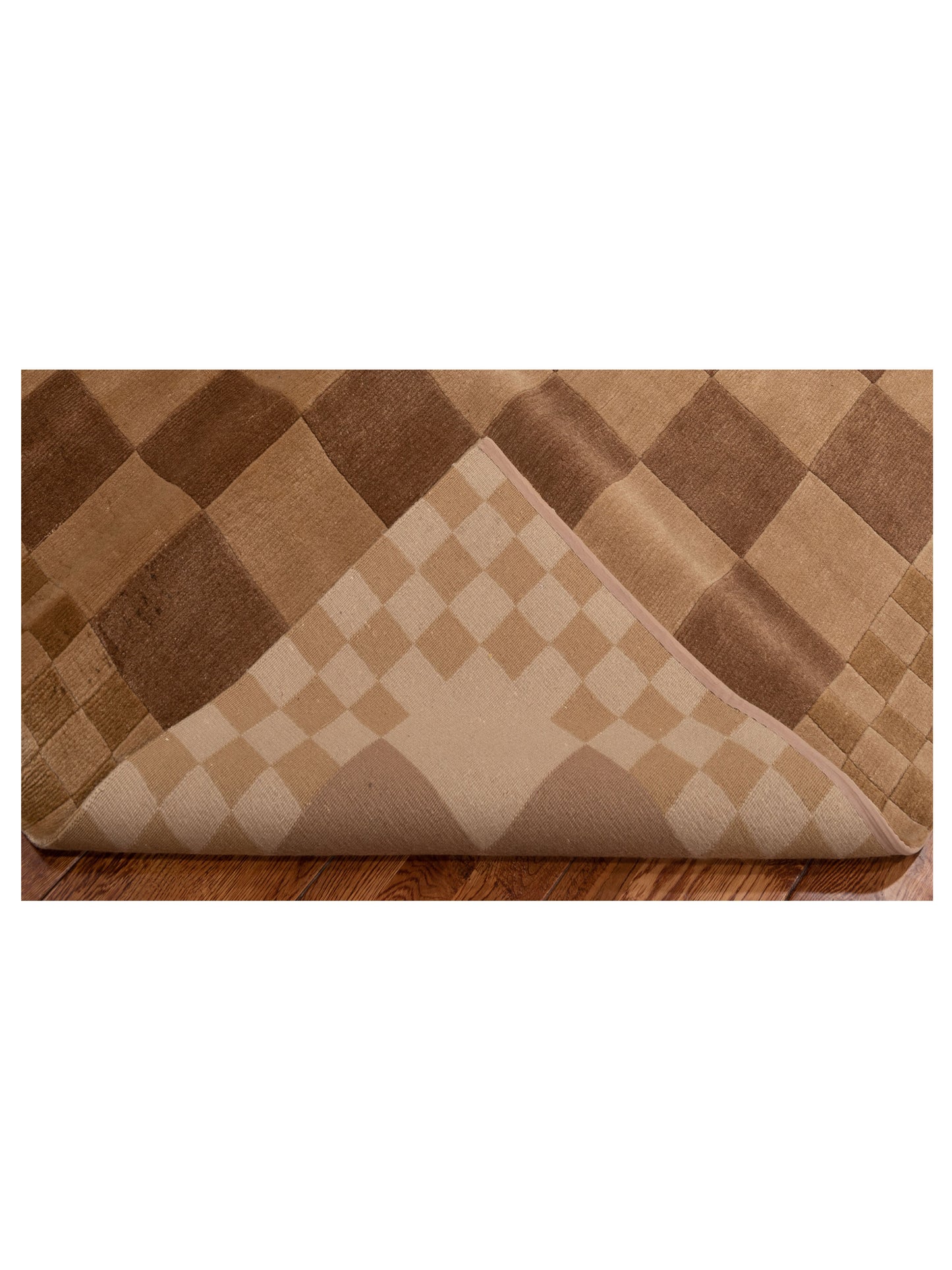 Himalayan 86658 Beige Brown 5.1x7.9 Hand Knotted Rug