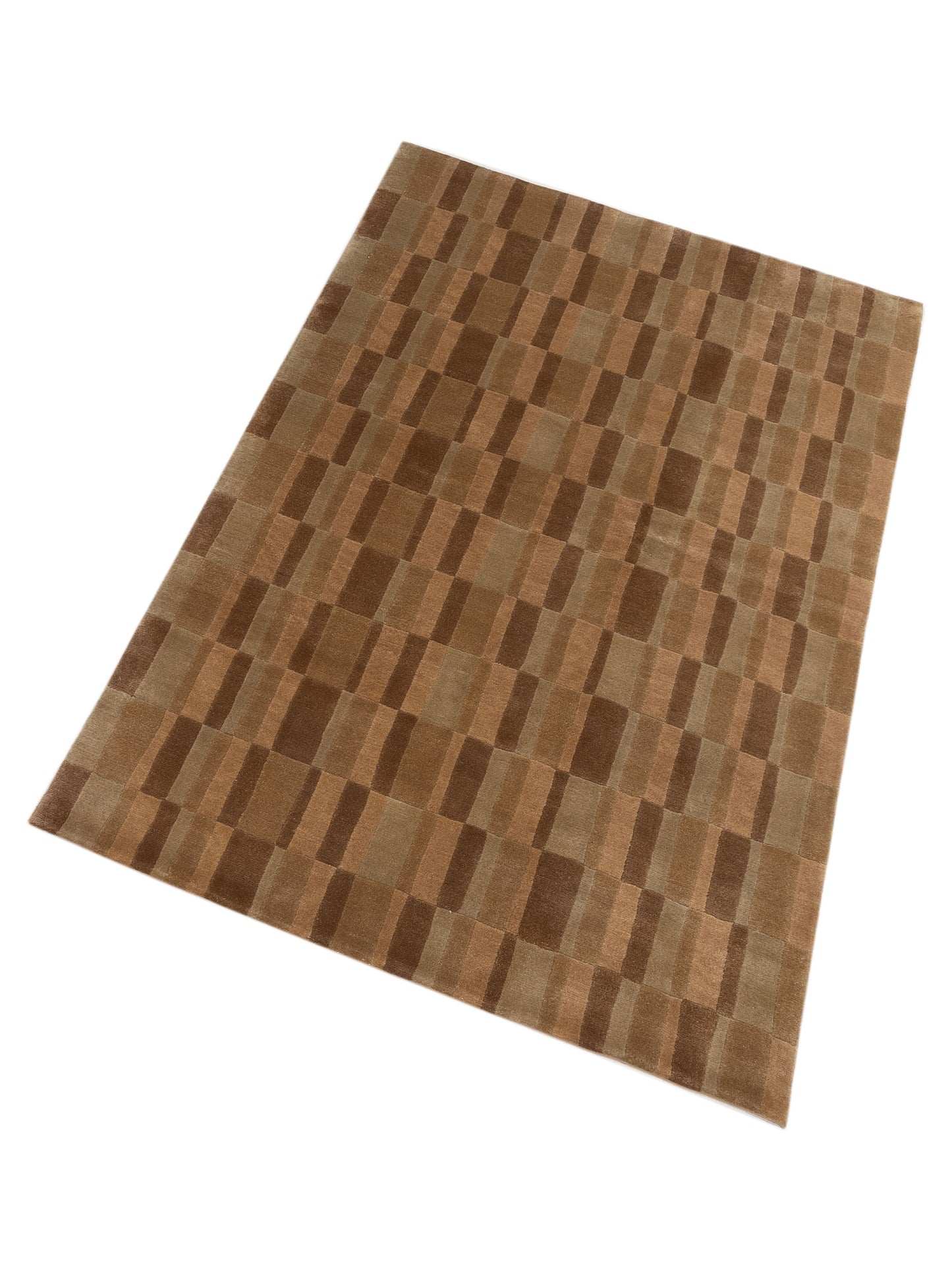 Himalayan 86662 Brown 5x7.7 Hand Knotted Rug