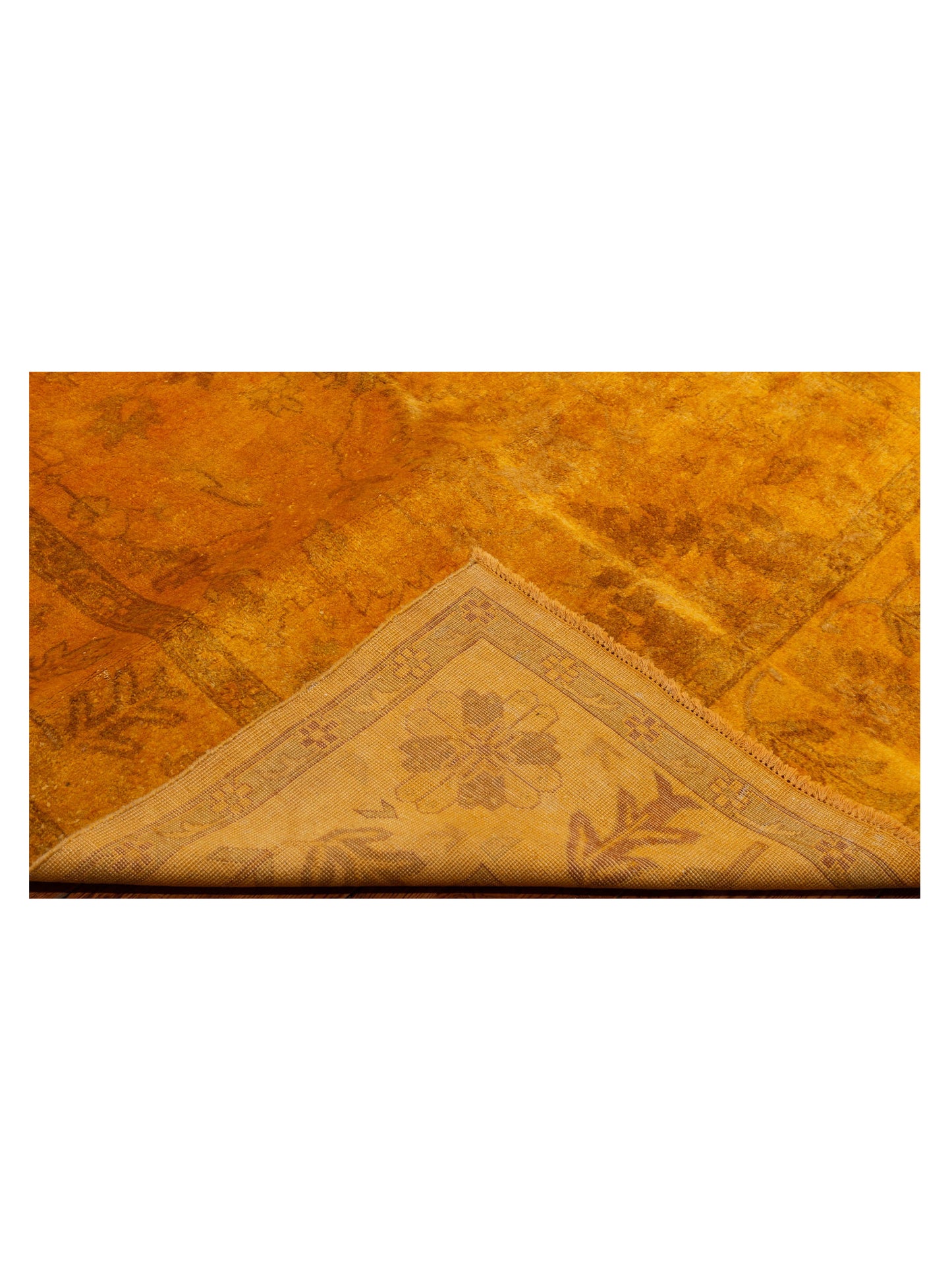 Vintage 86688 Yellow 6.2x8.10 Hand Knotted Rug