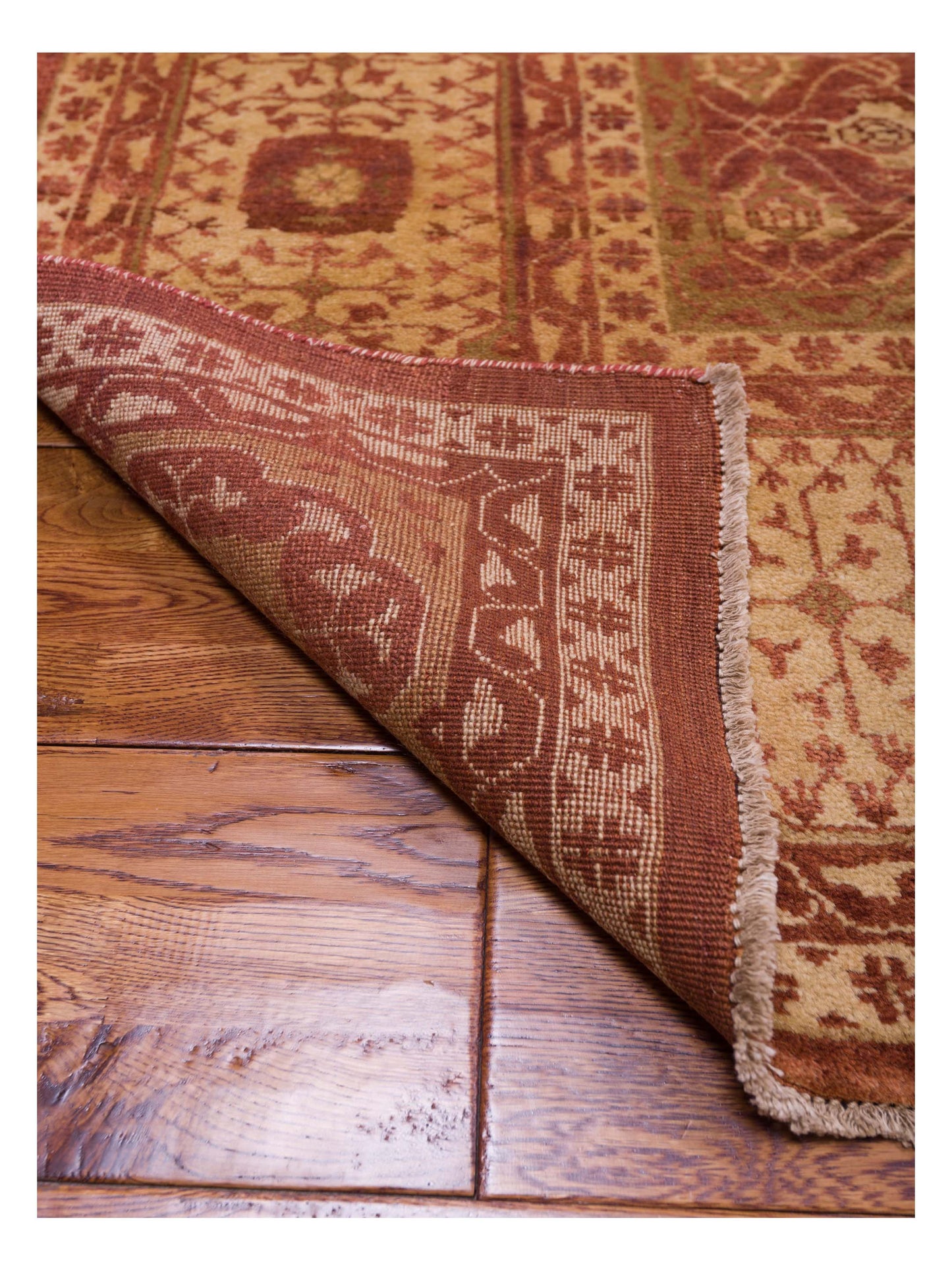 Jahan 86692 Brick Brown 9.11x13.9 Hand Knotted Rug