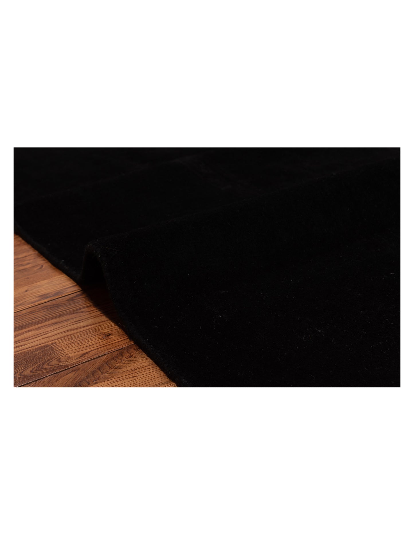 Vintage 86705 Black 8.1x9.11 Hand Knotted Rug