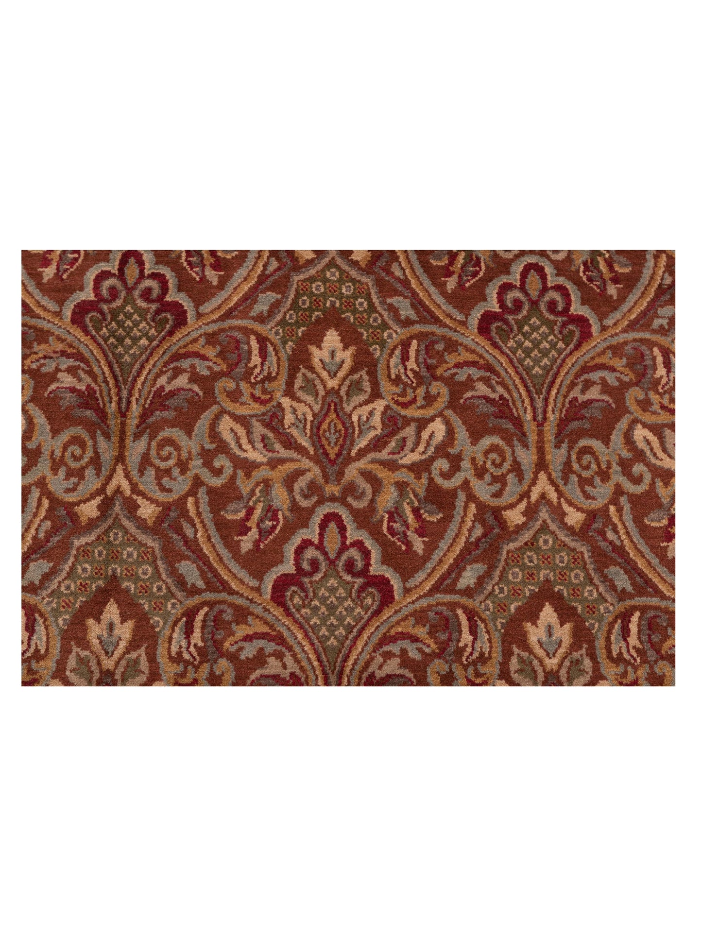Lilac 86732 Brown 6x8.10 Hand Knotted Rug
