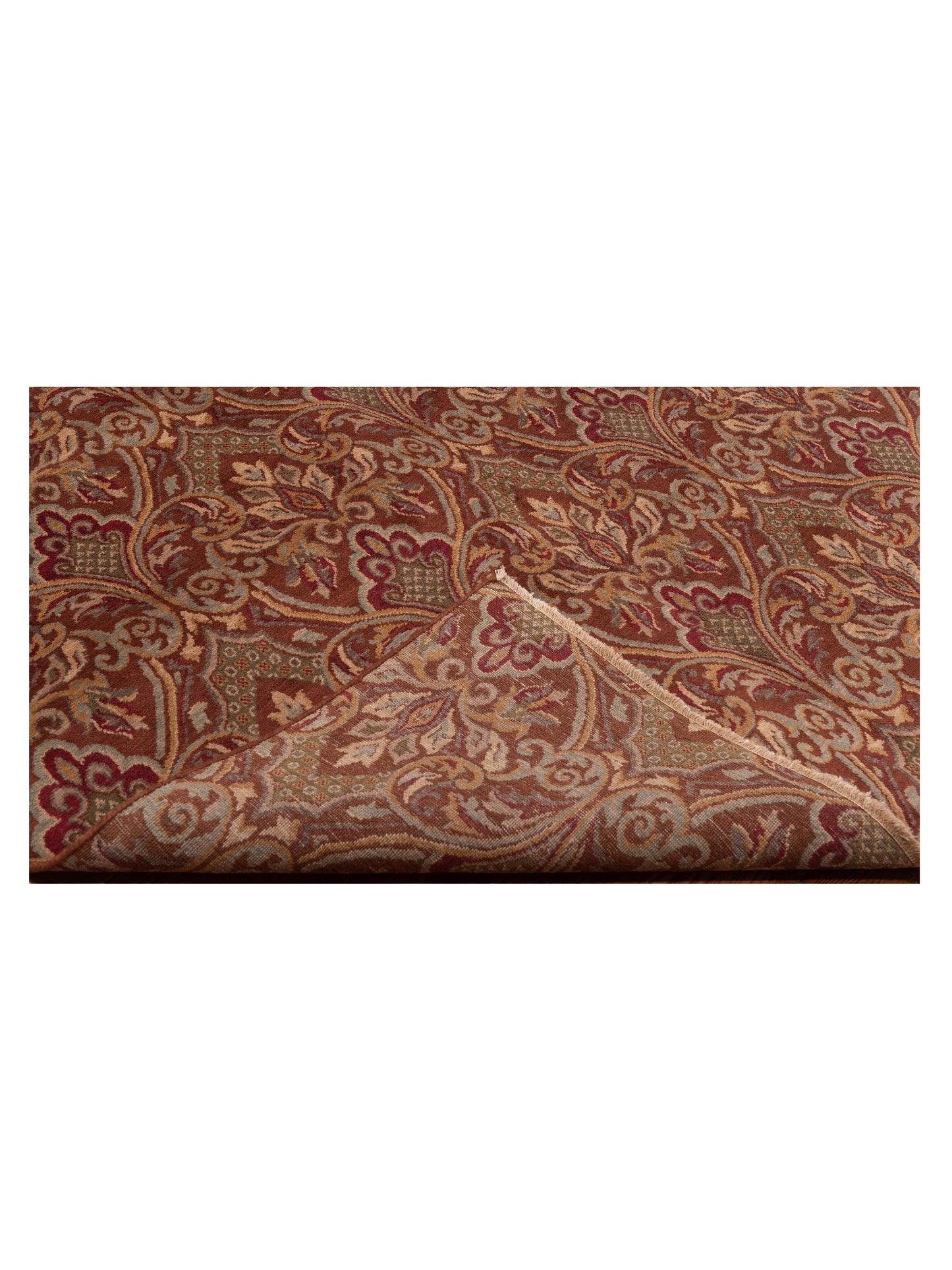 Lilac 86732 Brown 6x8.10 Hand Knotted Rug