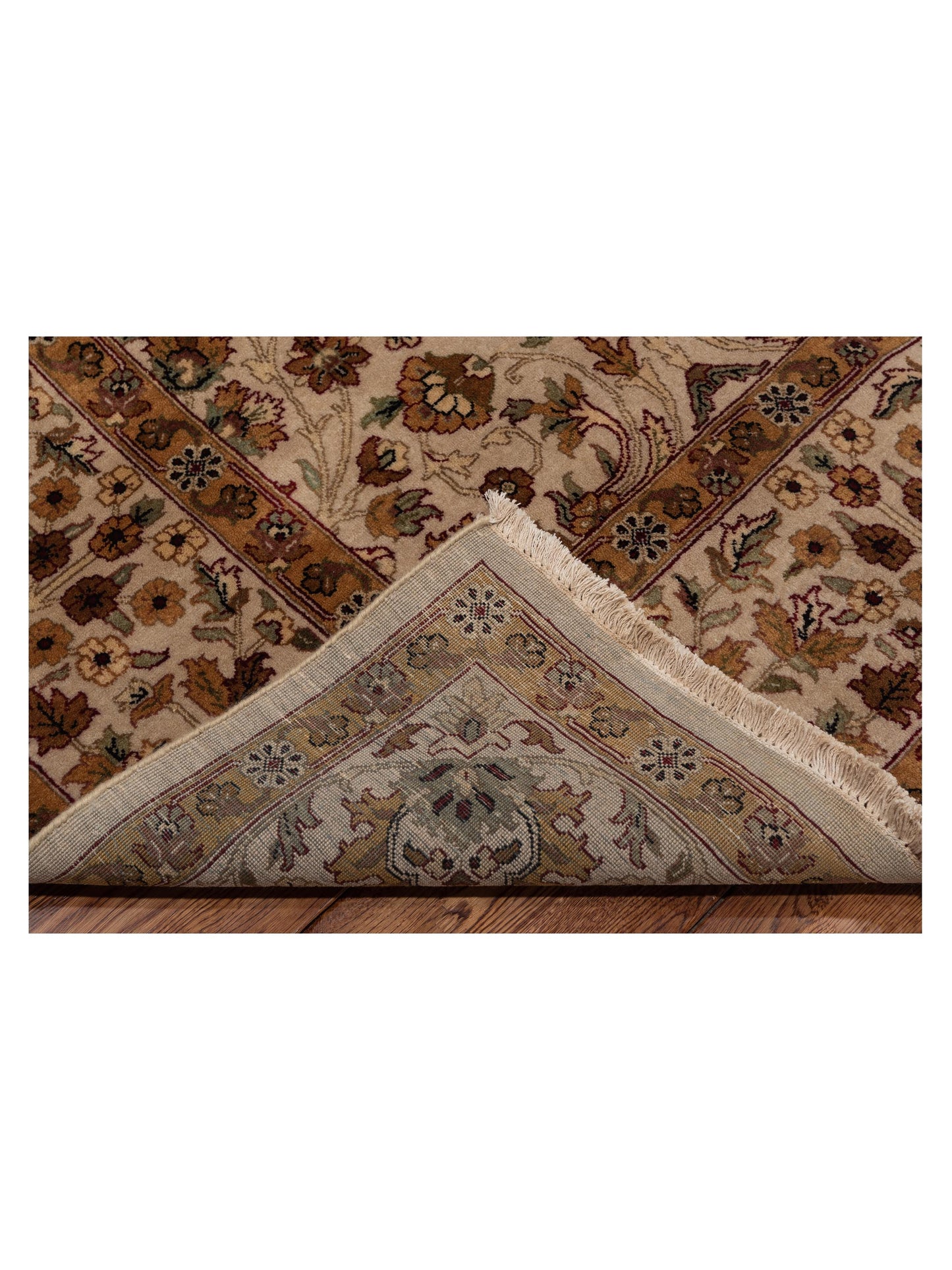 Crown 88341 Ivory Ivory 8.1x9.11 Hand Knotted Rug