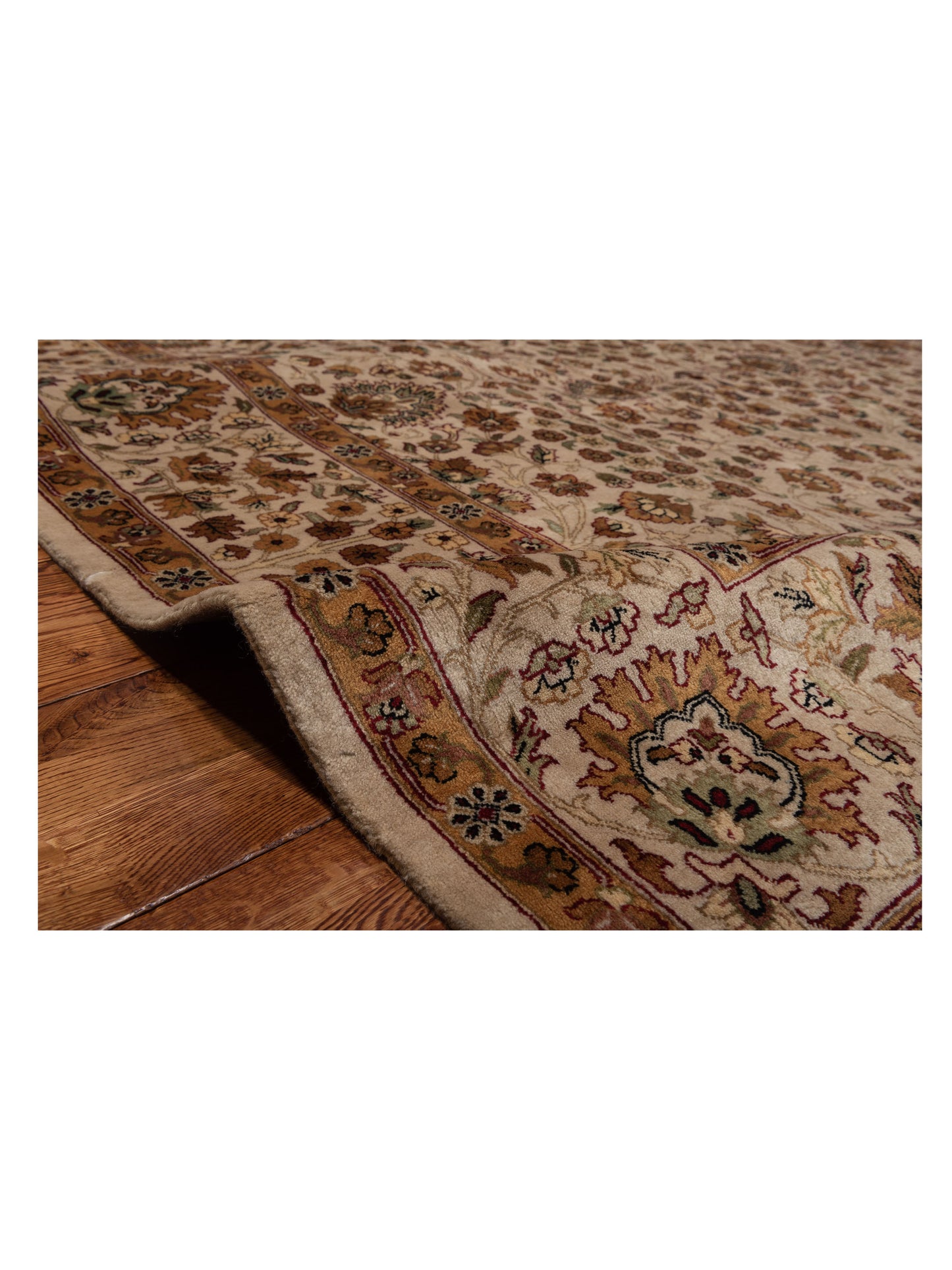 Crown 88341 Ivory Ivory 8.1x9.11 Hand Knotted Rug