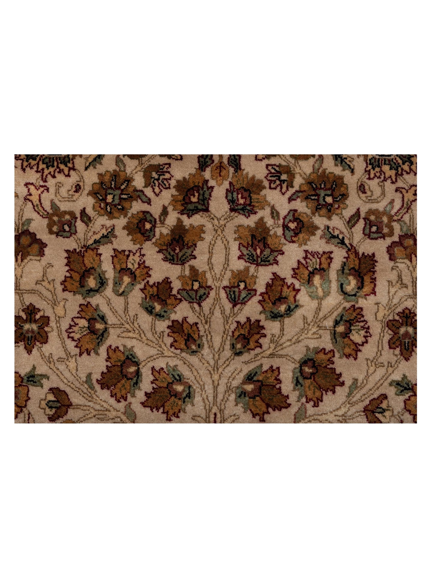 Crown 88341 Ivory Ivory 8.1x9.11 Hand Knotted Rug
