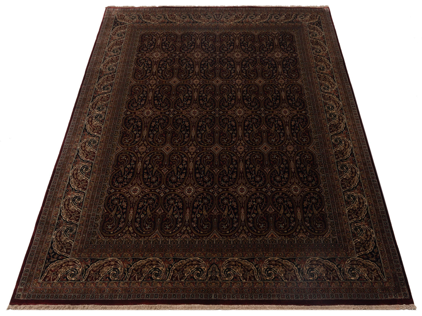 Crown 88355 Red Navy 8.2x10.3 Hand Knotted Rug