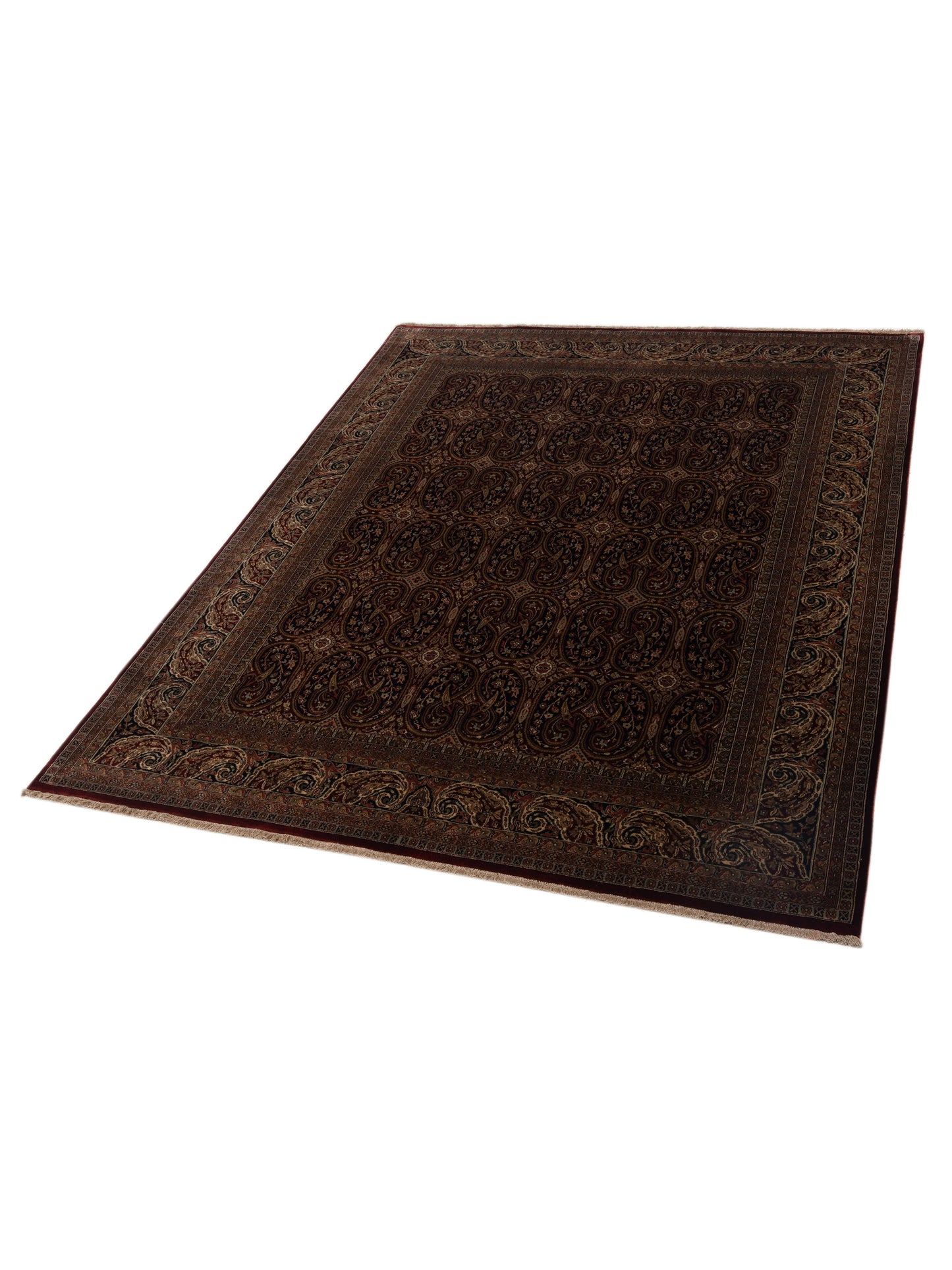 Crown 88355 Red Navy 8.2x10.3 Hand Knotted Rug