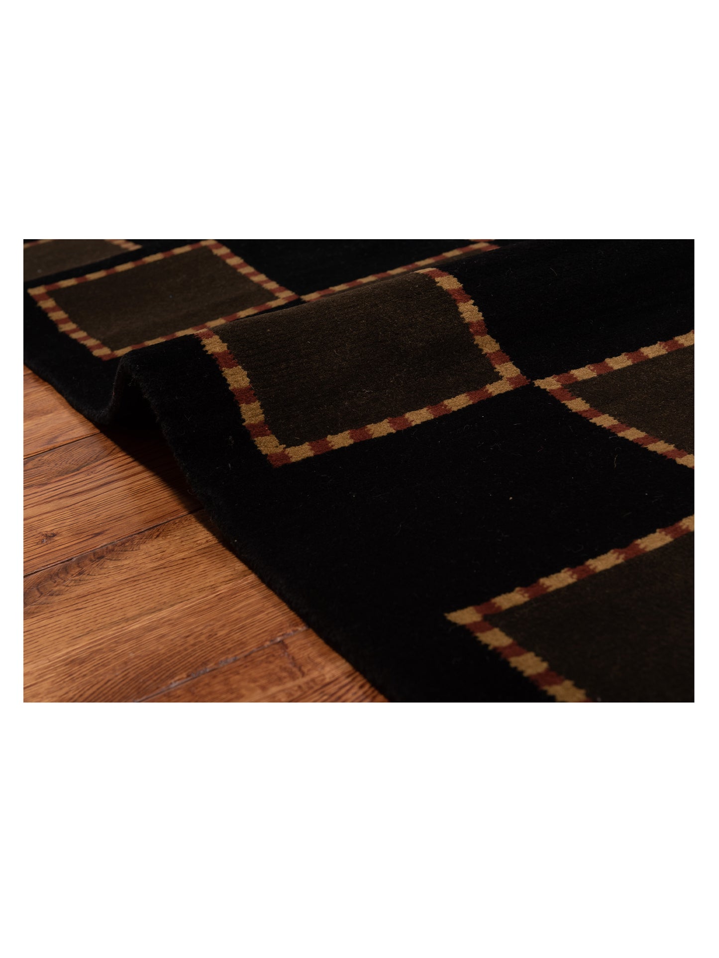 Himalayan 88371 Black Green 8x9.11 Hand Knotted Rug