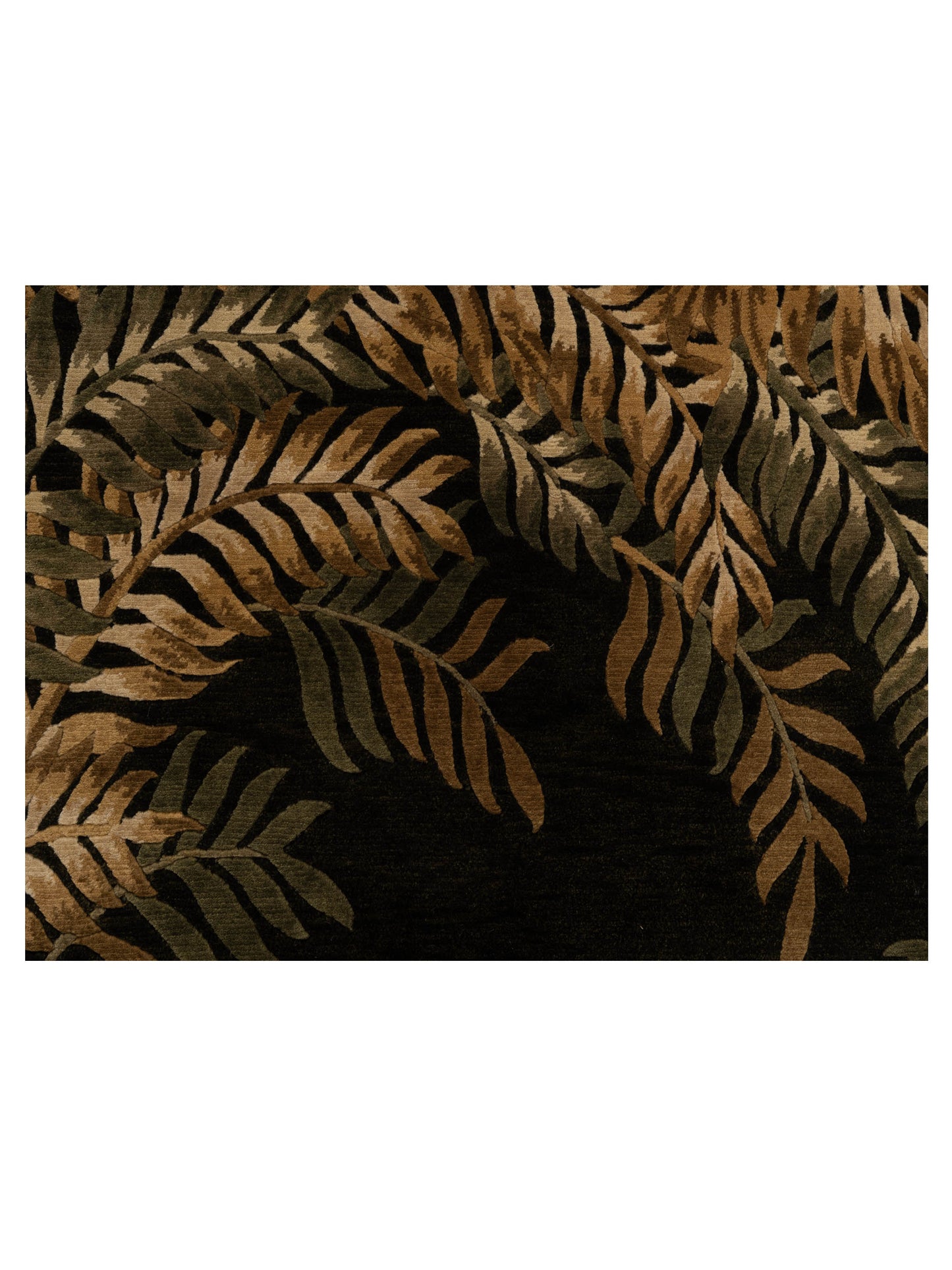 Himalayan 88391 Green Brown 5.1x7.9 Hand Knotted Rug