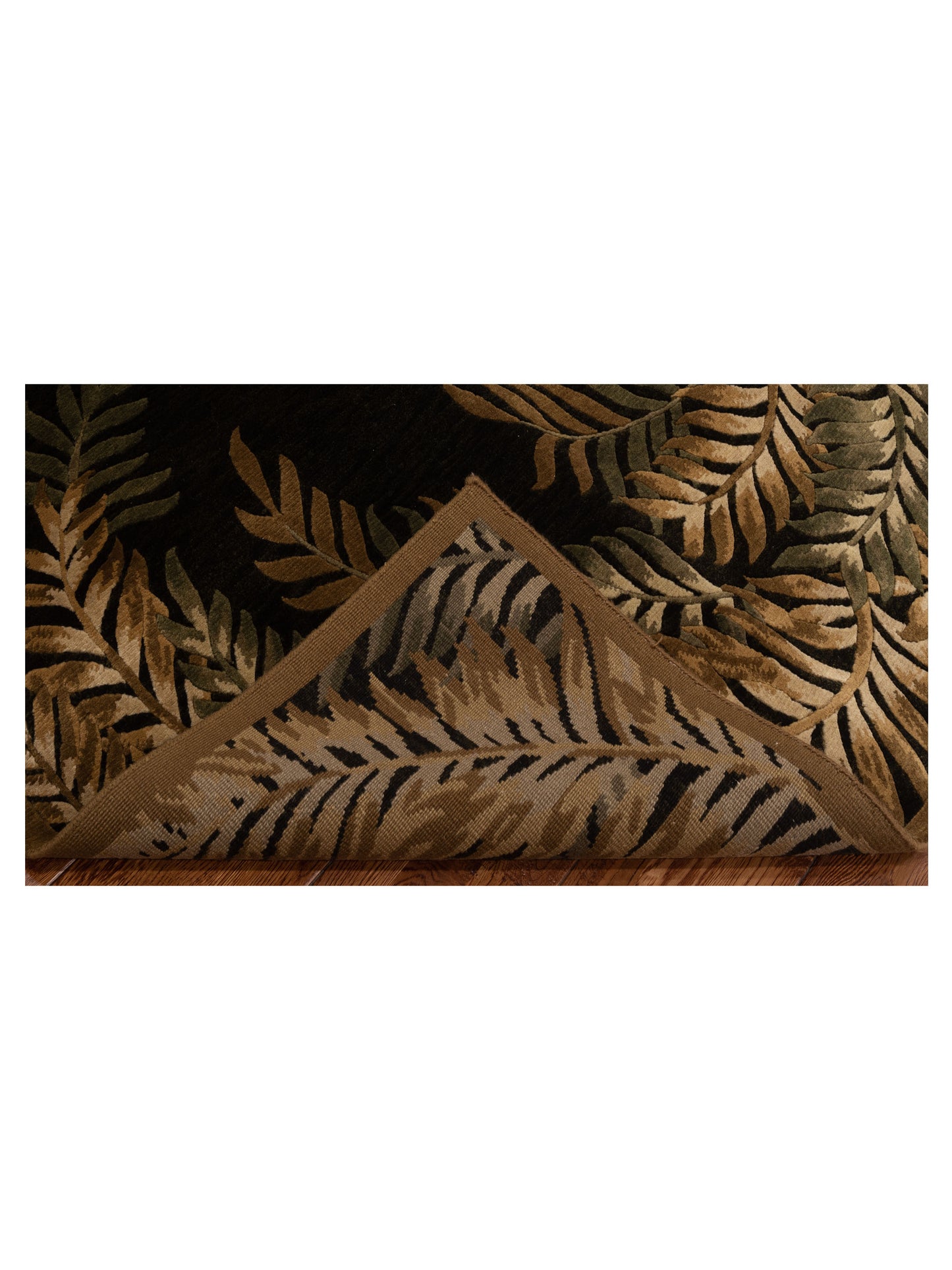 Himalayan 88391 Green Brown 5.1x7.9 Hand Knotted Rug