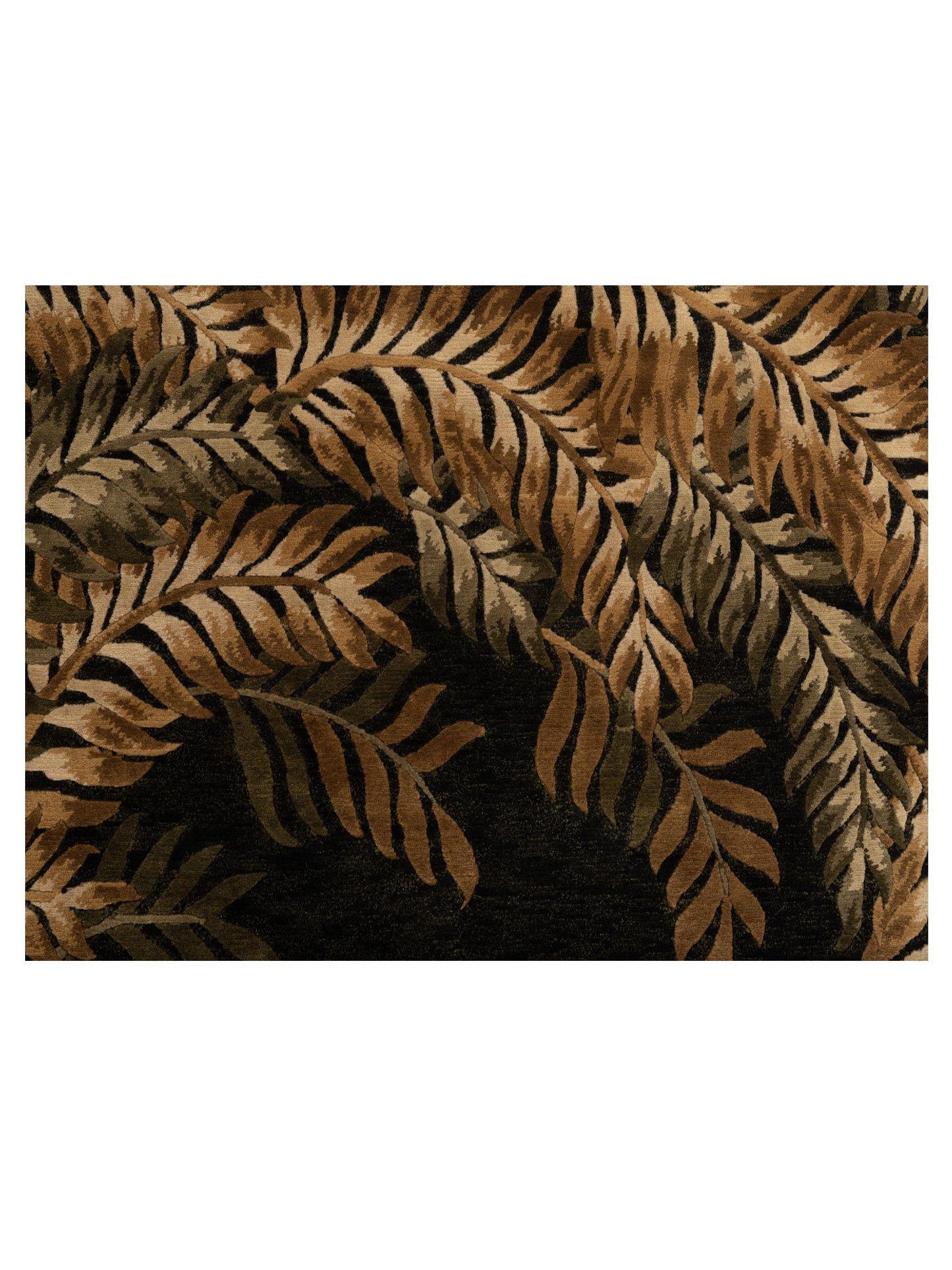 Himalayan 88392 Green Brown 5.1x7.11 Hand Knotted Rug