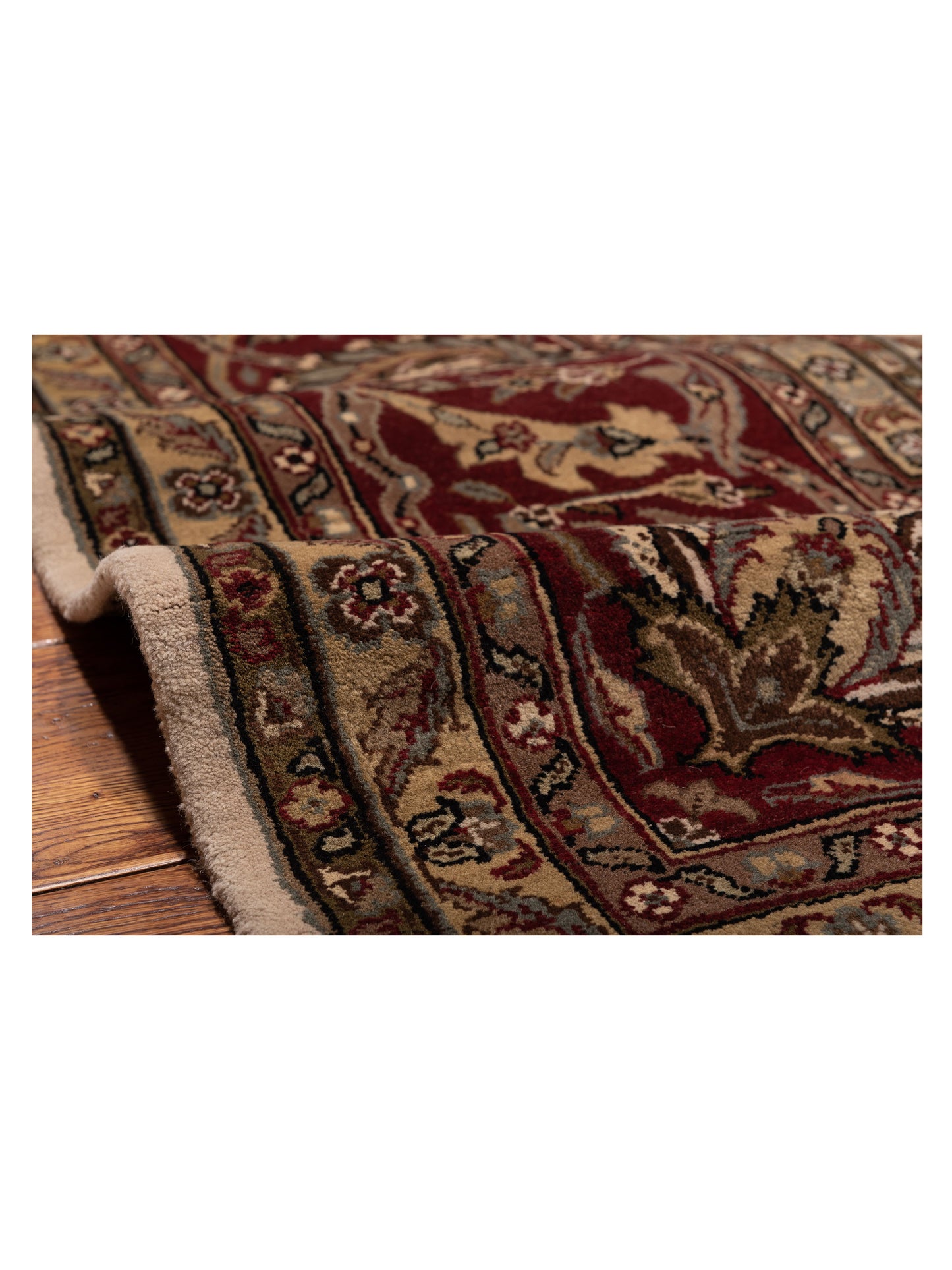 Royal 88633 Ivory Red 12x18 Hand Knotted Rug