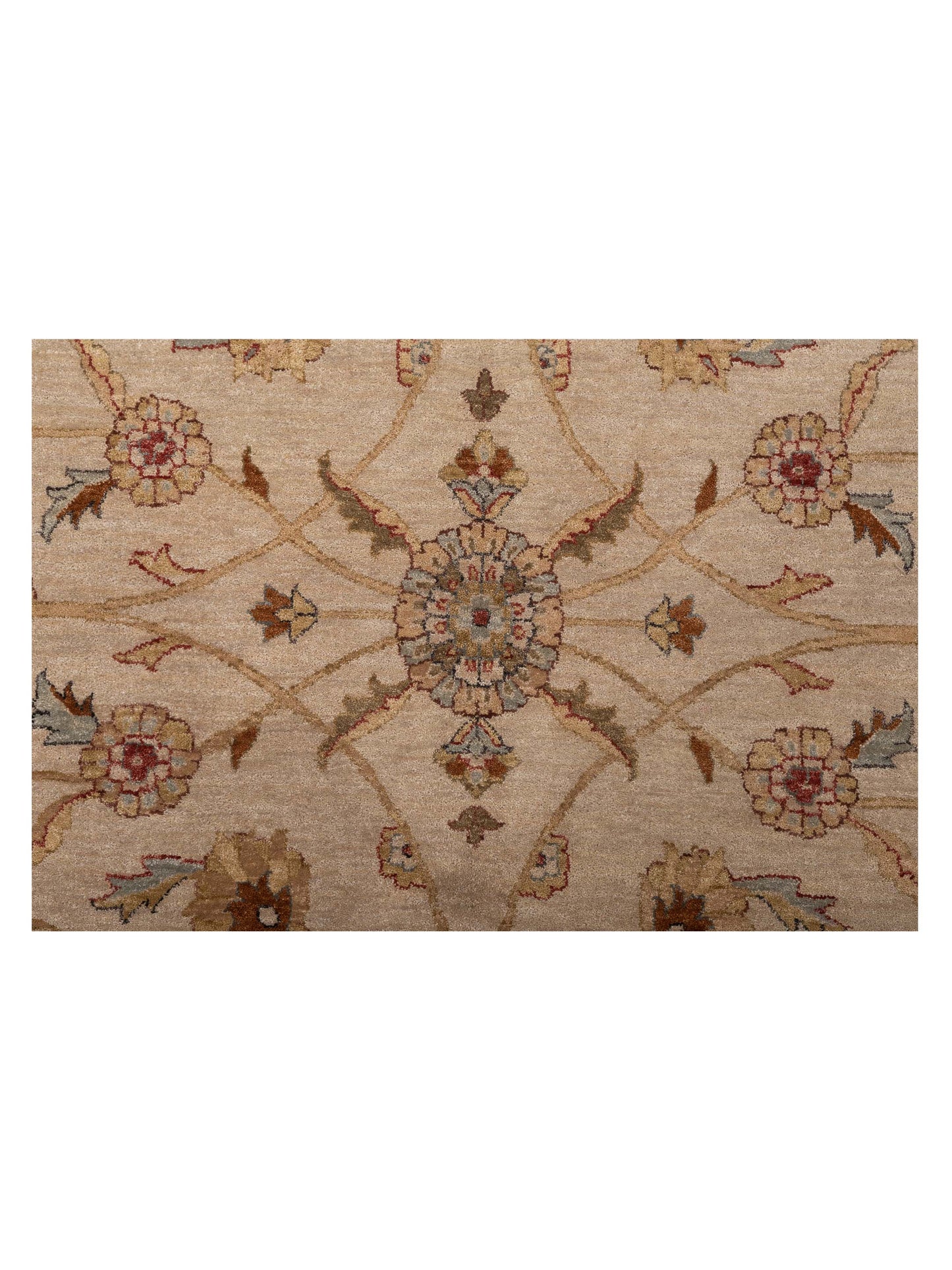 Ghazani 88669 Ivory Gold 11.9x18.3 Hand Knotted Rug