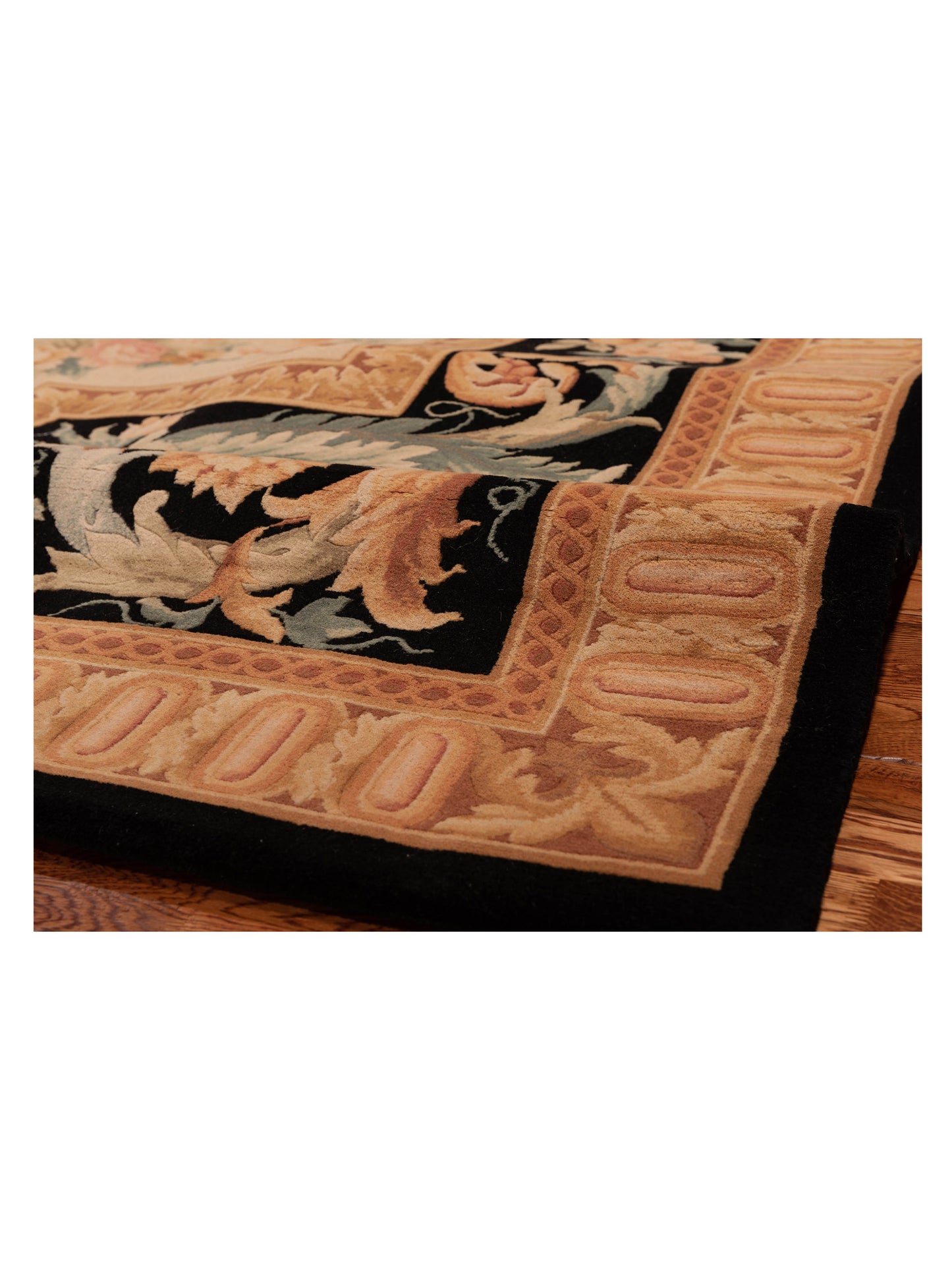 Savannorie 89828 Ivory Black 9x12 Hand Knotted Rug