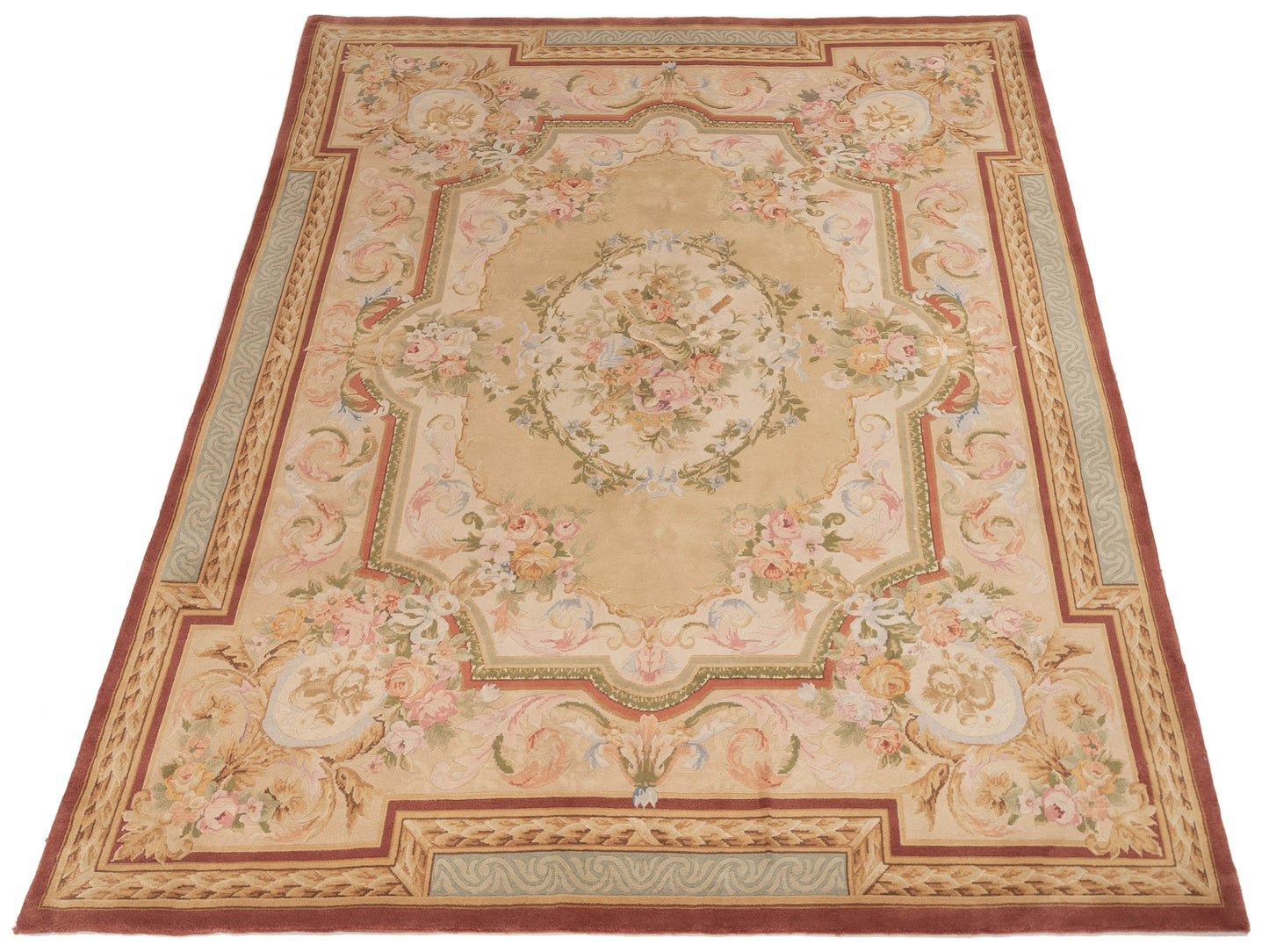 Savannorie 89830 Ivory Rust 8x10 Hand Knotted Rug
