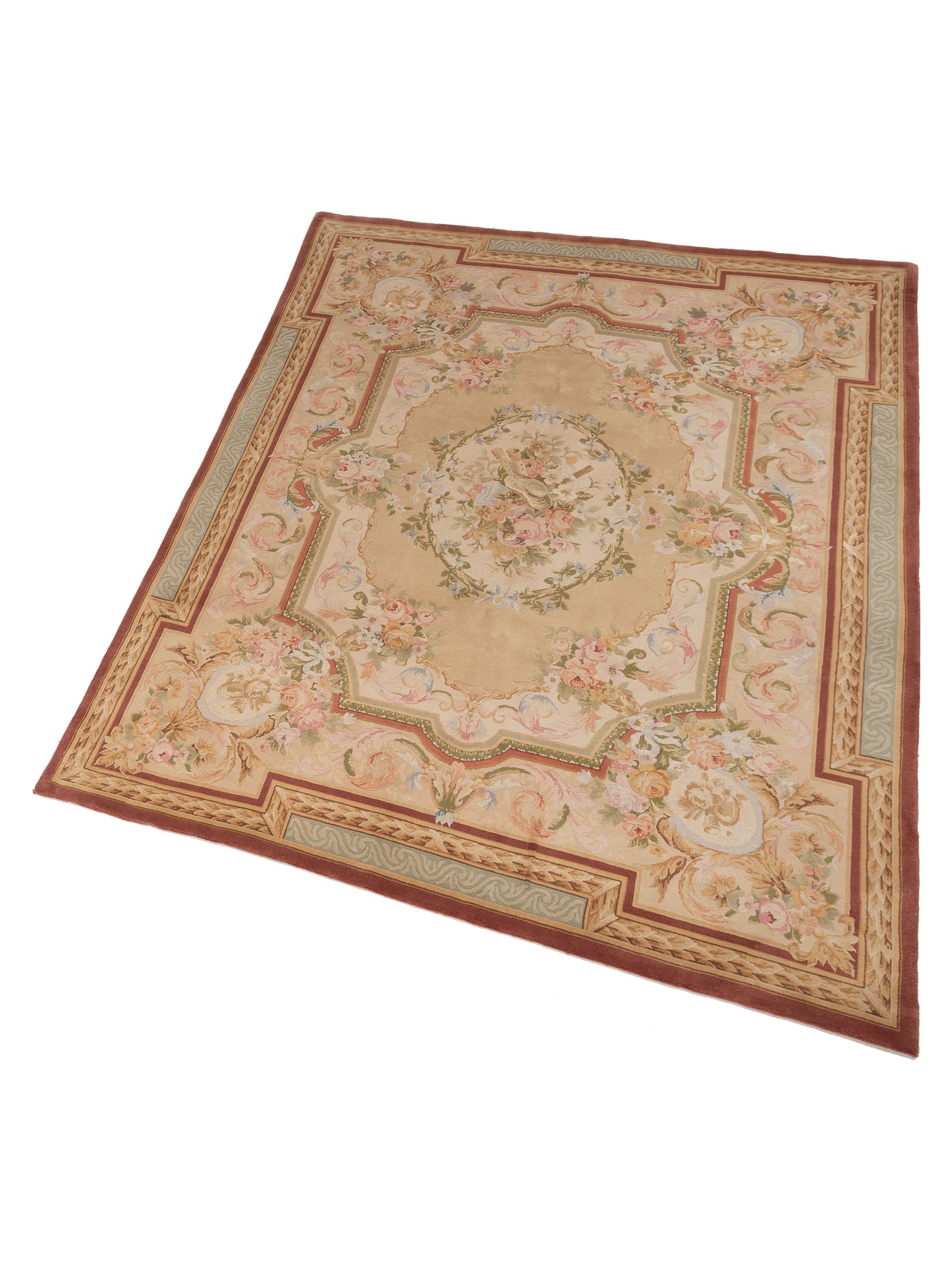 Savannorie 89830 Ivory Rust 8x10 Hand Knotted Rug