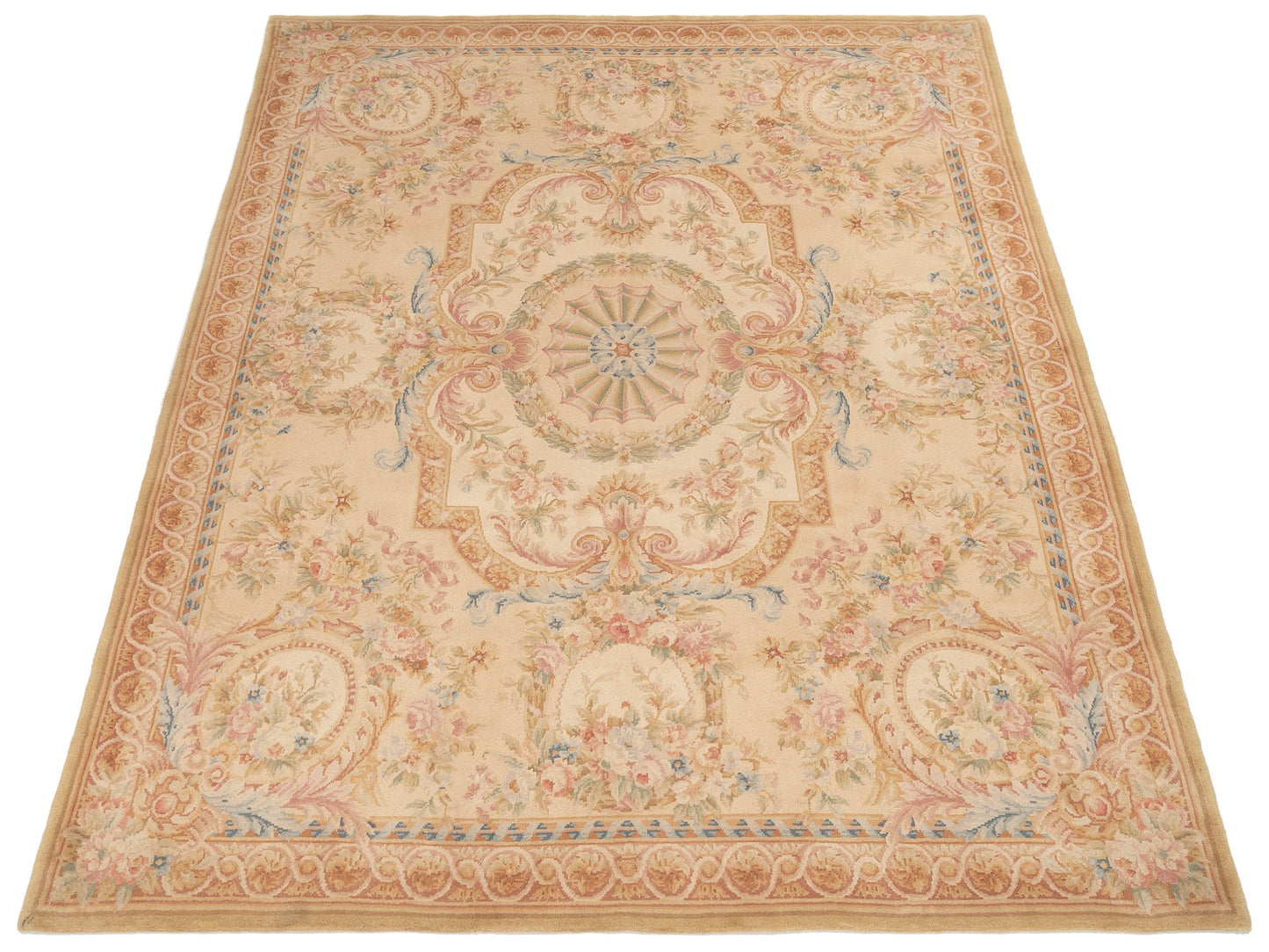 Savannorie 89832 Cream Cream 8x10 Hand Knotted Rug