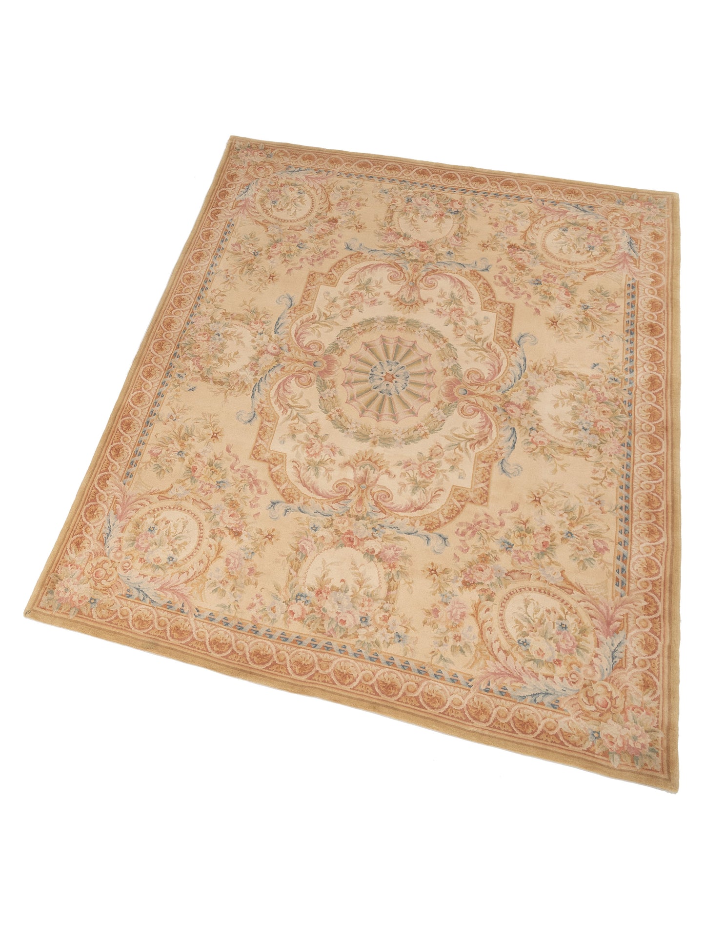 Savannorie 89832 Cream Cream 8x10 Hand Knotted Rug