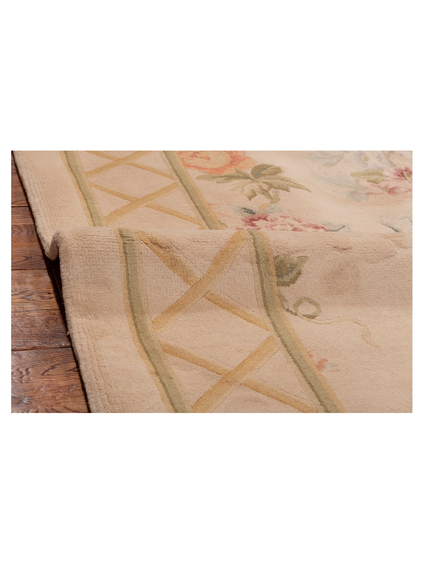 Savannorie 89835 Ivory Ivory 10x14 Hand Knotted Rug