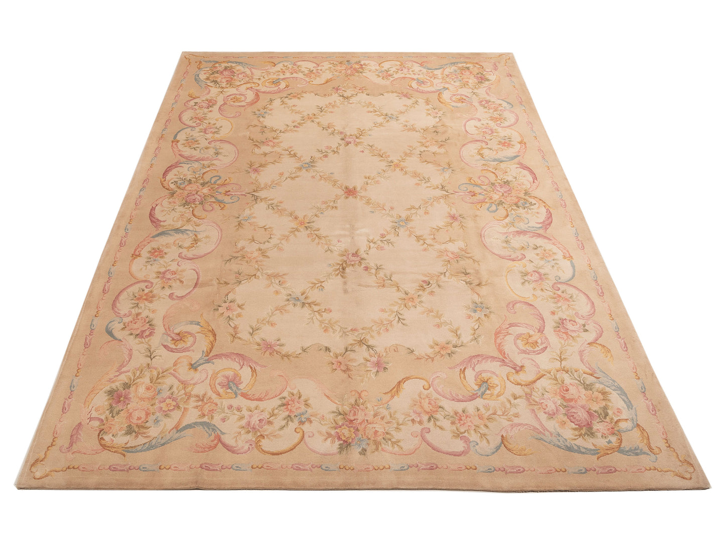 Savannorie 89837 Cream Cream 10x14 Hand Knotted Rug
