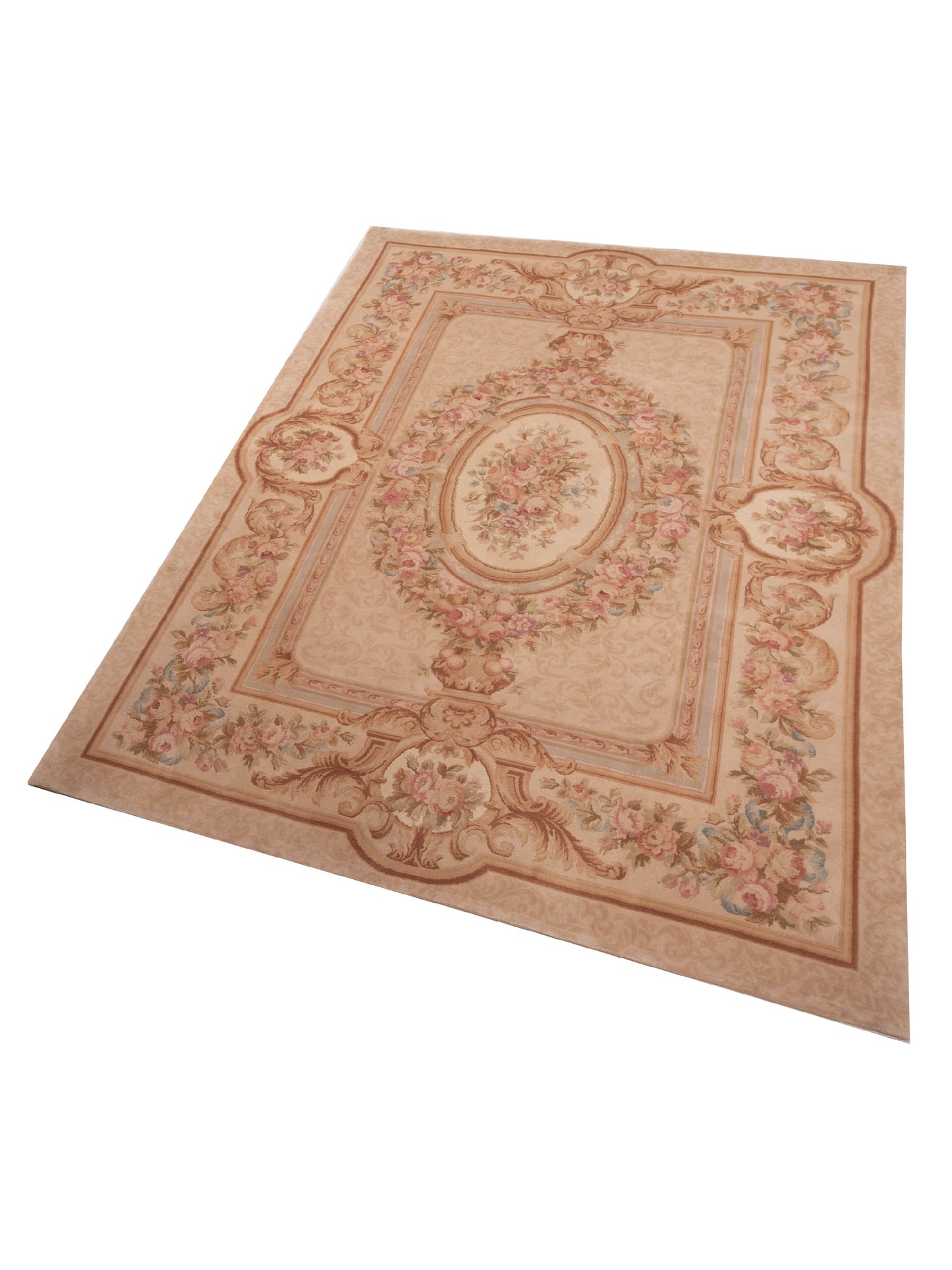 Savannorie 89842 Ivory Ivory 9x12 Hand Knotted Rug