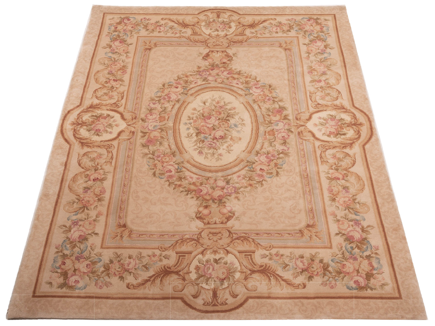 Savannorie 89842 Ivory Ivory 9x12 Hand Knotted Rug
