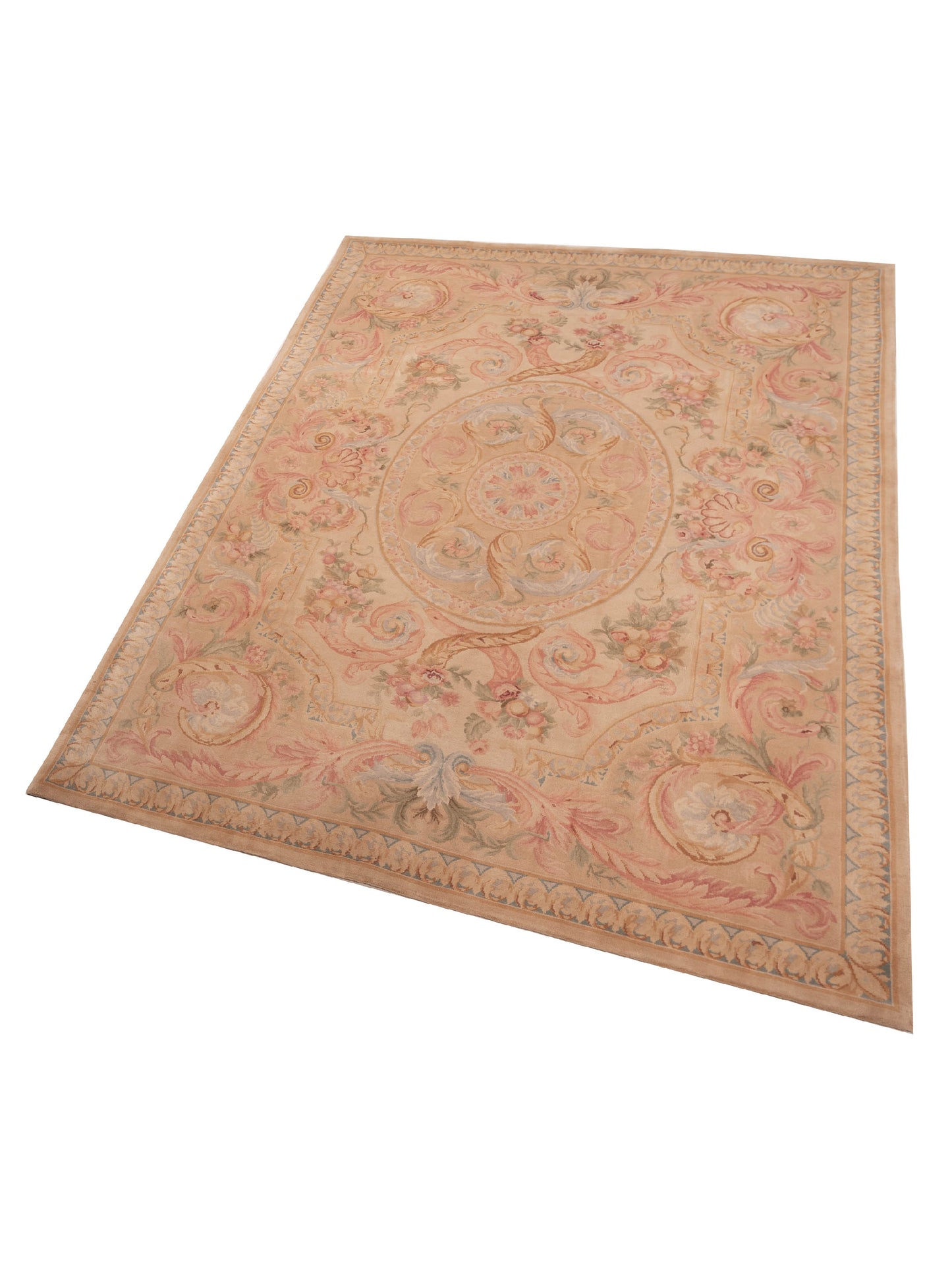 Savannorie 89847 Ivory Beige 8.10x11.9 Hand Knotted Rug