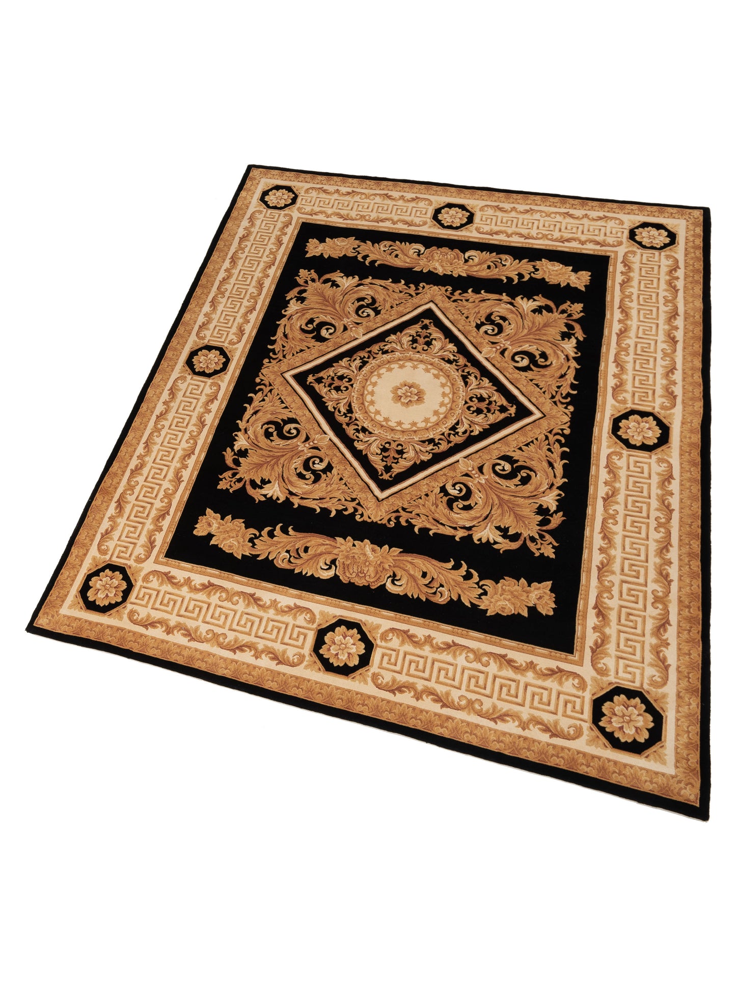 Savannorie 89849 Black Ivory 8x10 Hand Knotted Rug